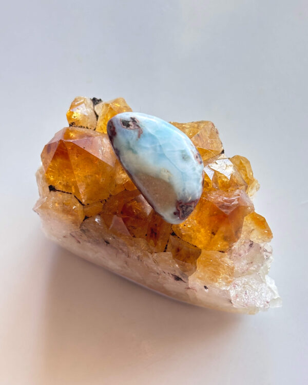 27mm Larimar Gemstone for Macramé Projects