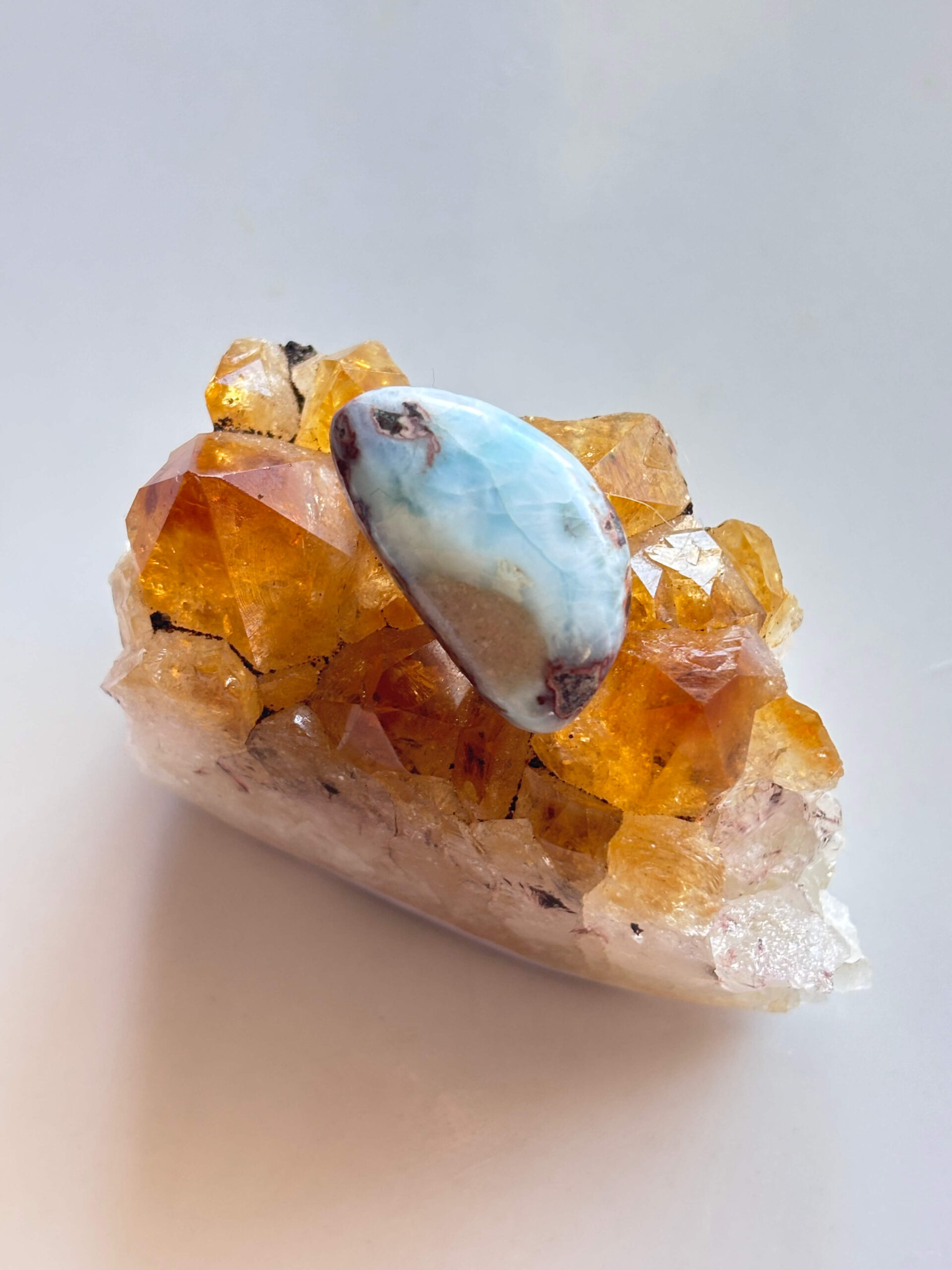 27mm Larimar Gemstone for Macramé Projects