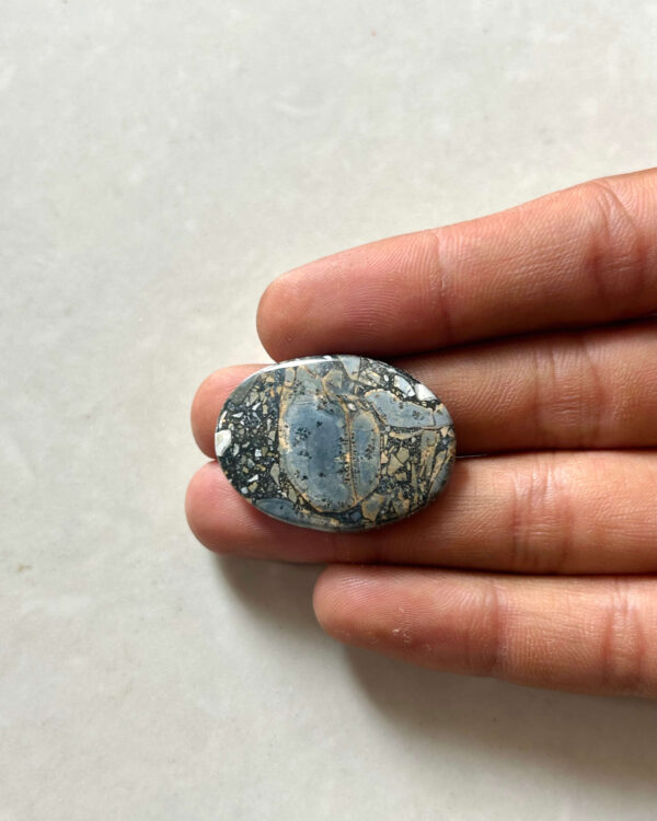 32mm Natural Maligano Jasper Cabochon for Wire Wrapping