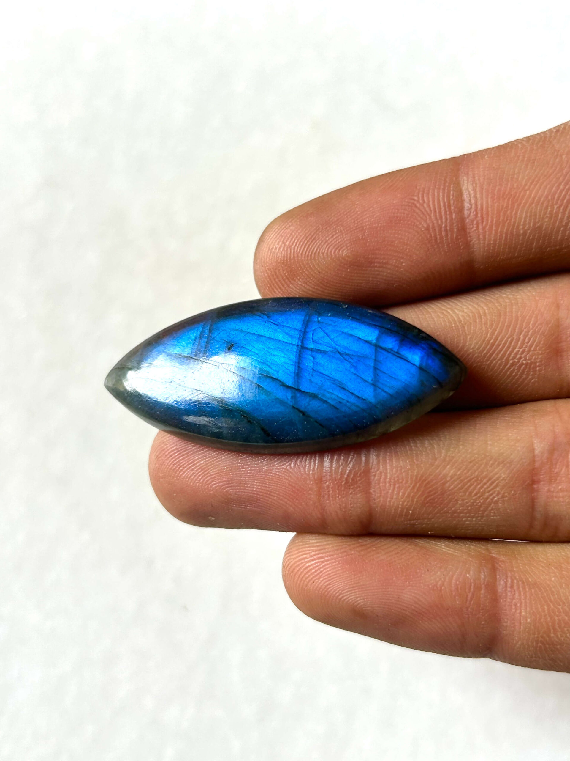 45 mm Labradorite Cabochon with Blue Flash