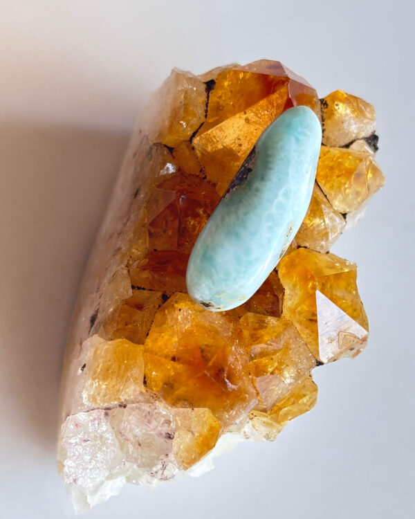 28mm Larimar Gemstone for Handmade Designs