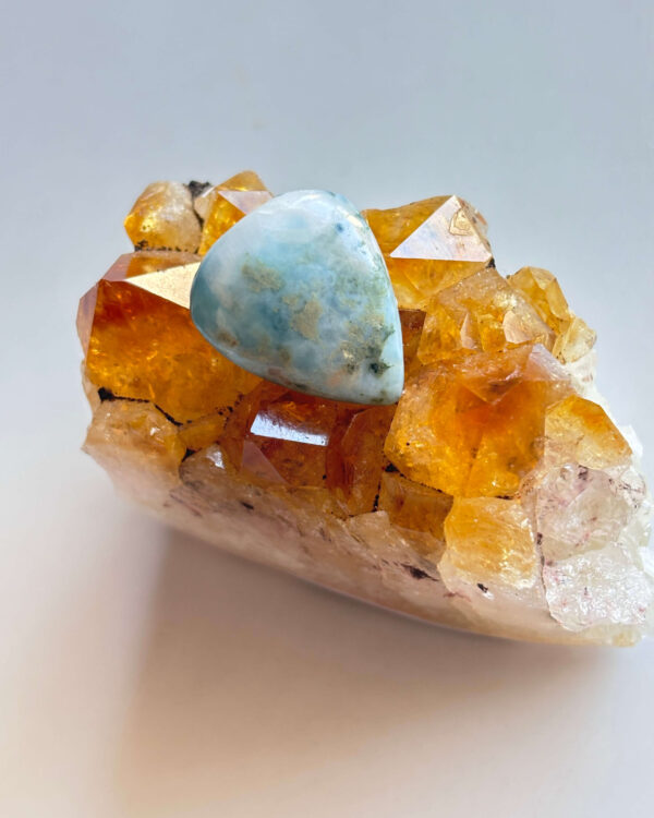 22mm Larimar Gemstone for Pendant Designs