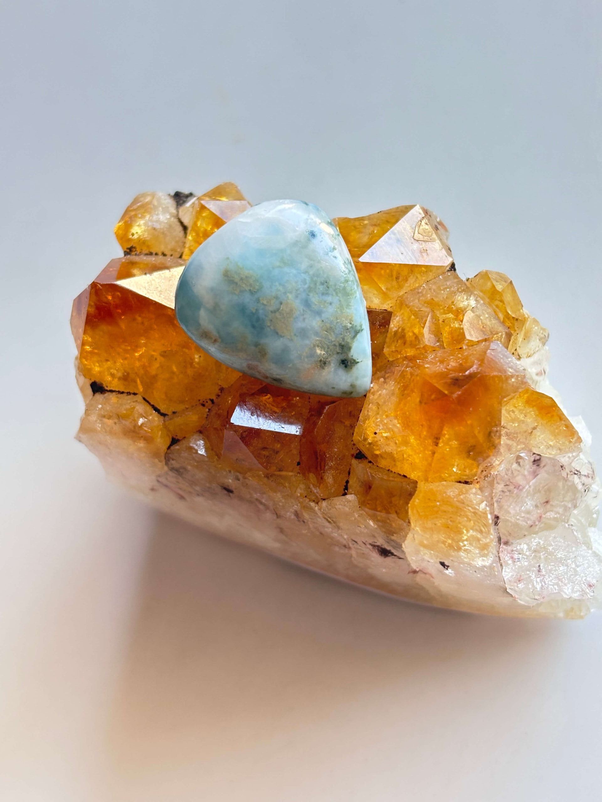22mm Larimar Gemstone for Pendant Designs