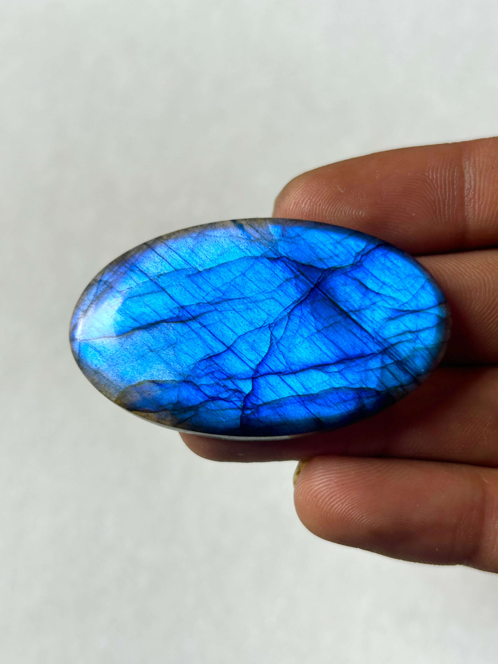 51 mm Labradorite Cabochon with Blue Flash