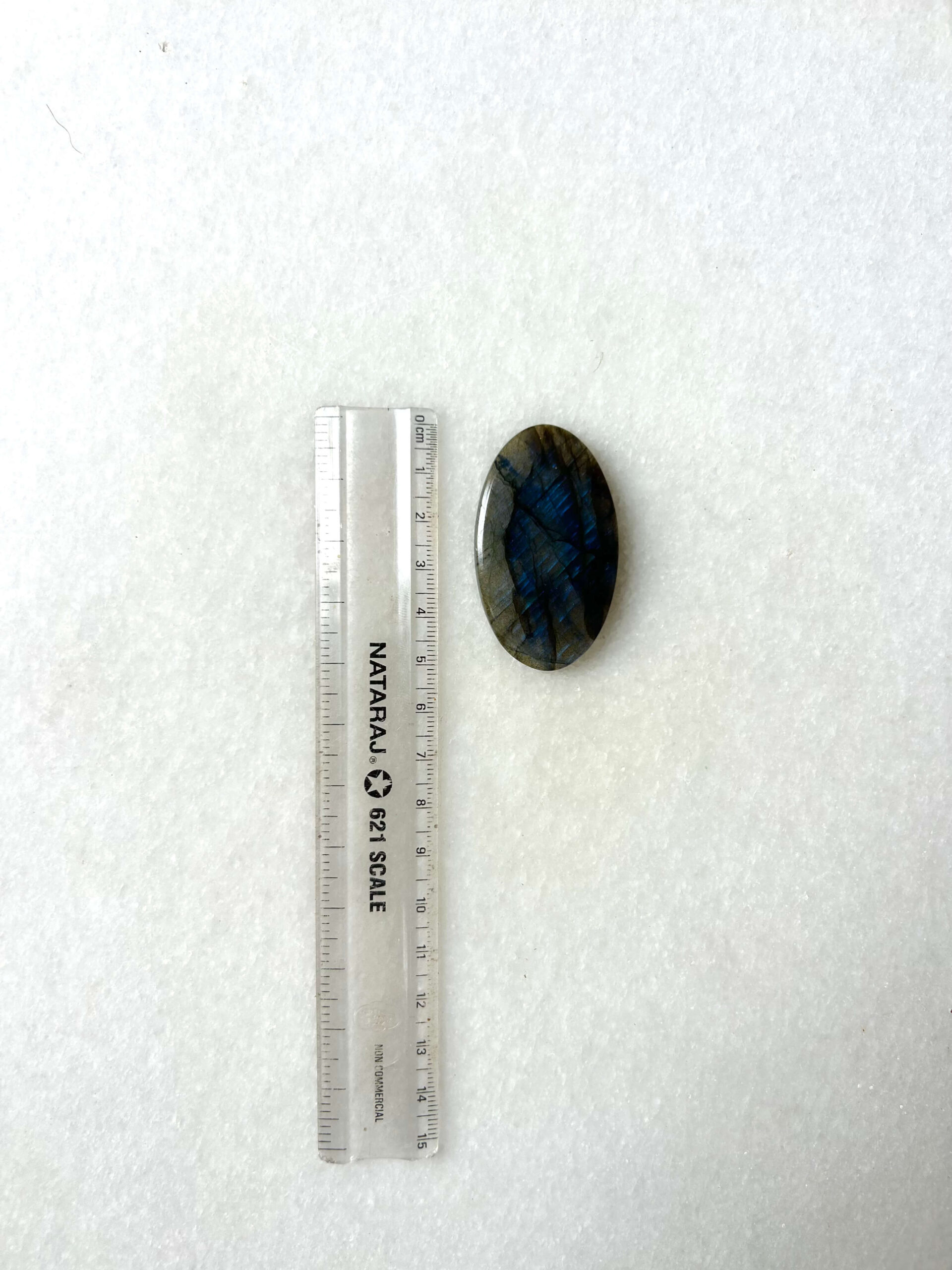 51 mm Labradorite Cabochon with Blue Flash - Image 2