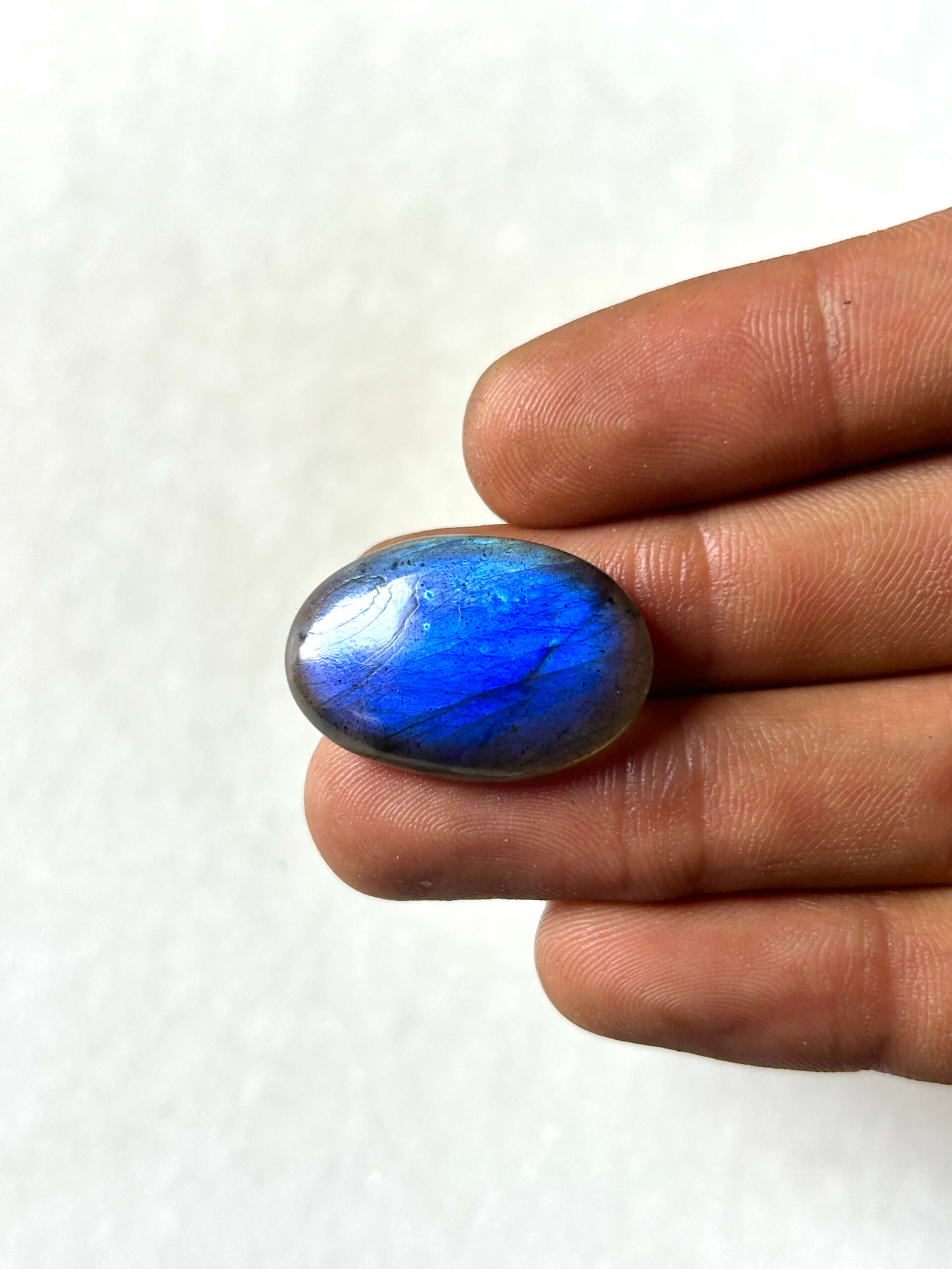 27 mm Blue Labradorite for Macrame