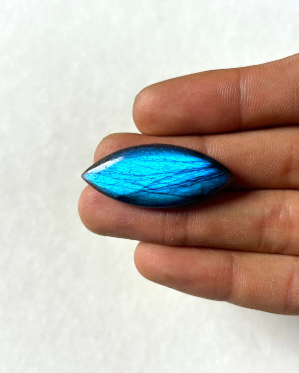 38 mm Labradorite Cabochon with Blue Flash
