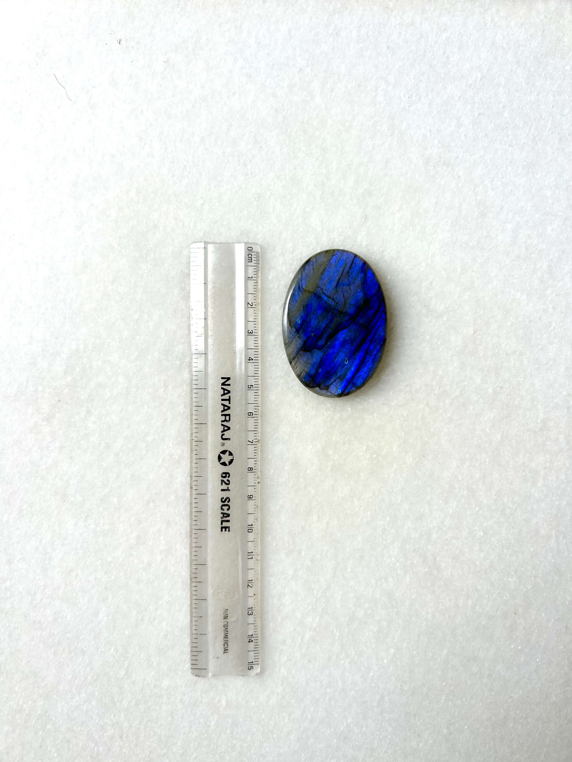 54 mm Blue Labradorite for Macrame - Image 2