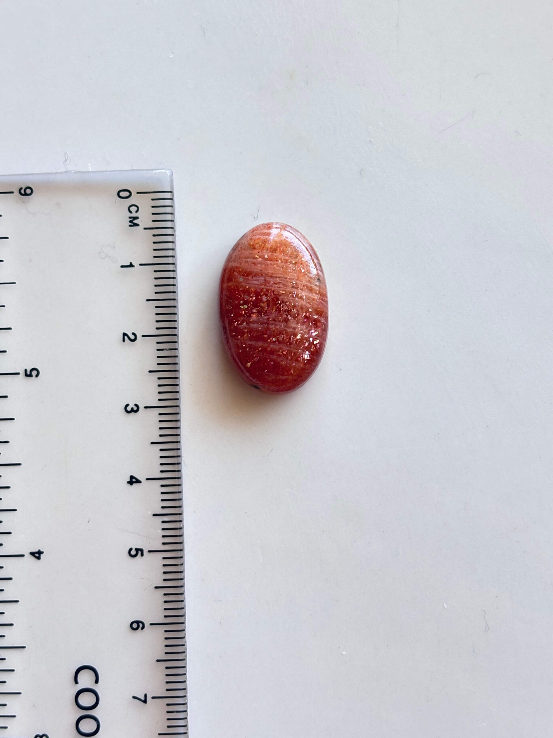 24mm Sunstone Stone for Wire Wrapping - Image 2