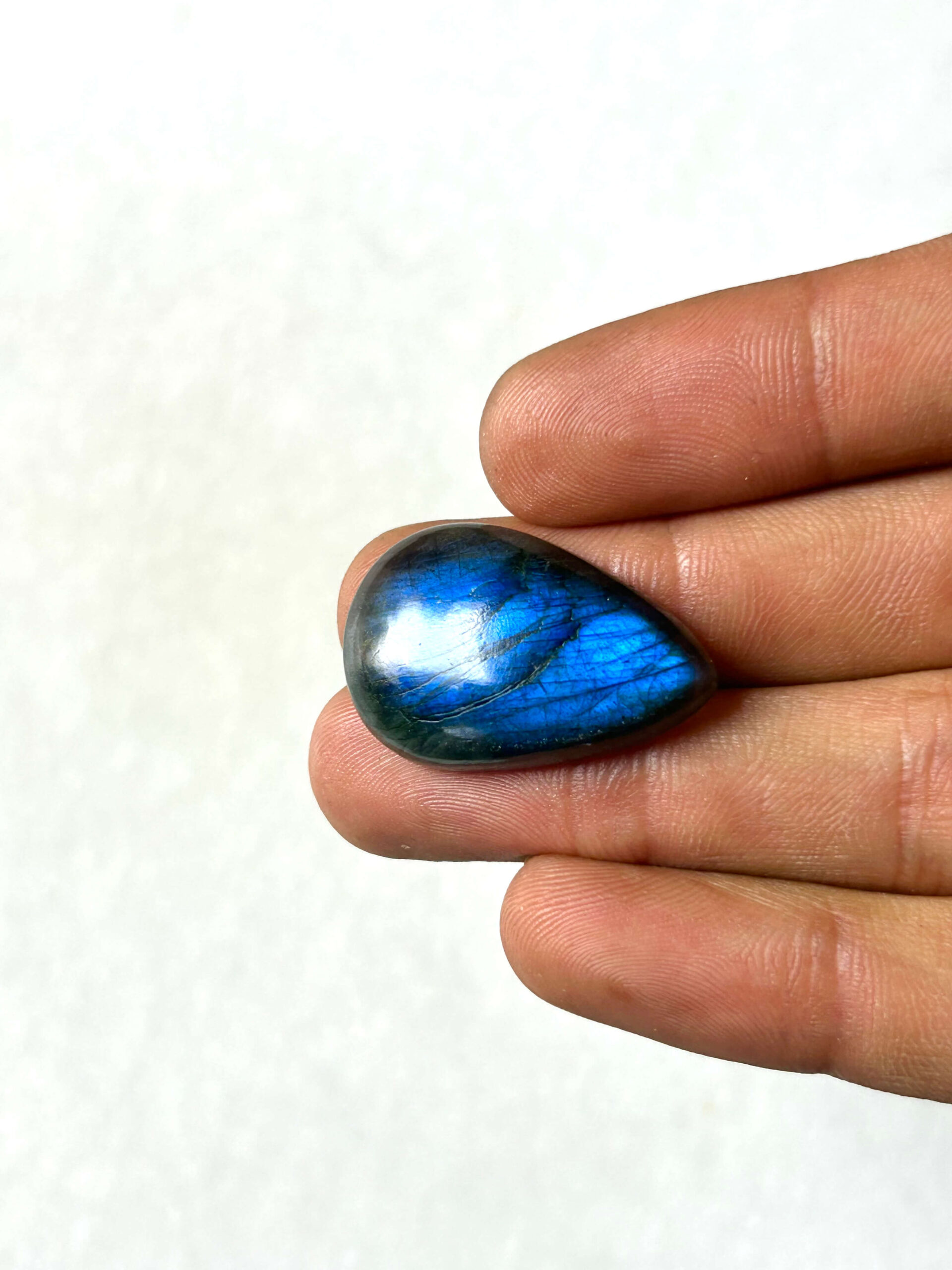 30 mm Labradorite Cabochon with Blue Flash