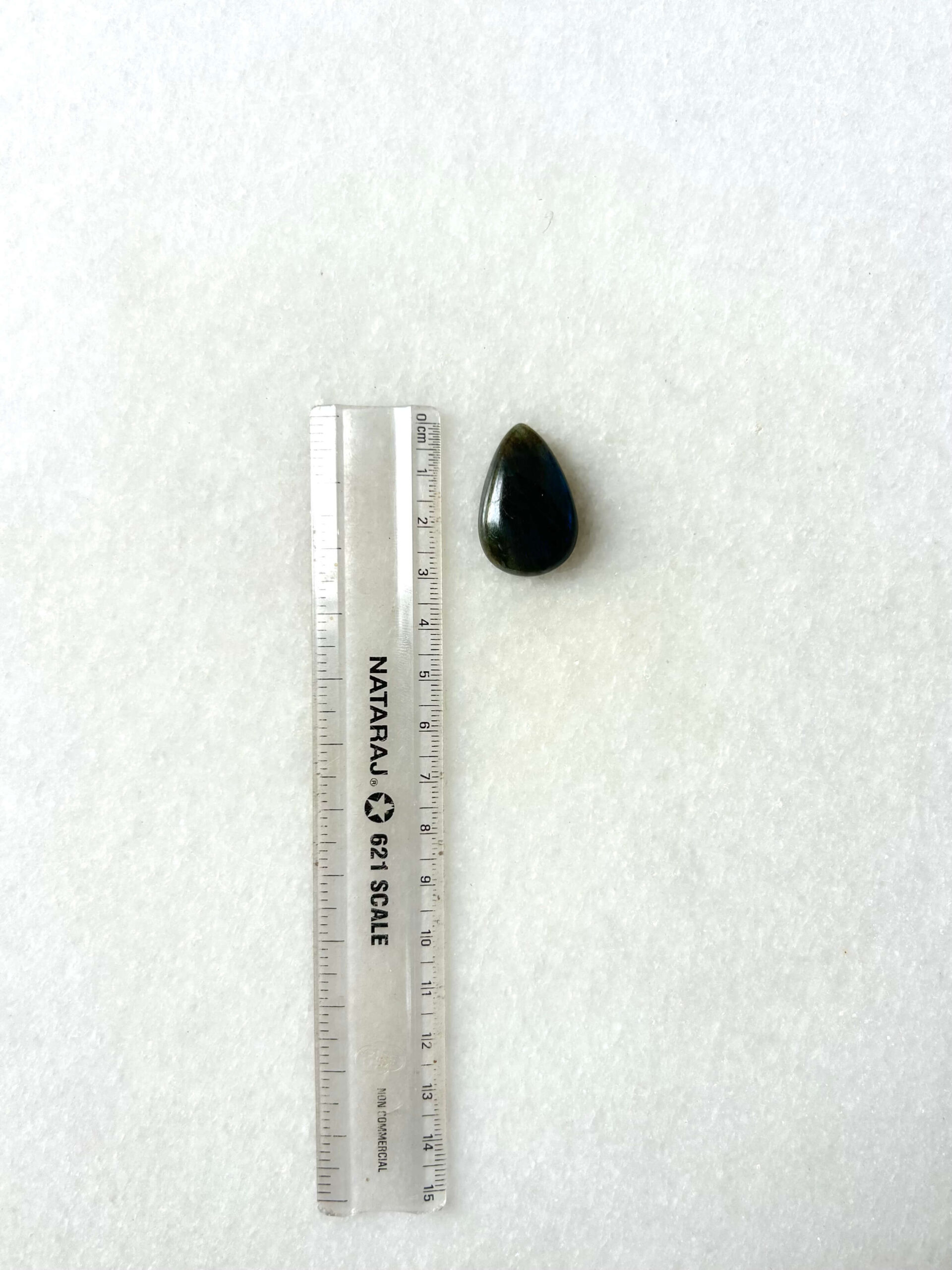 30 mm Labradorite Cabochon with Blue Flash - Image 2