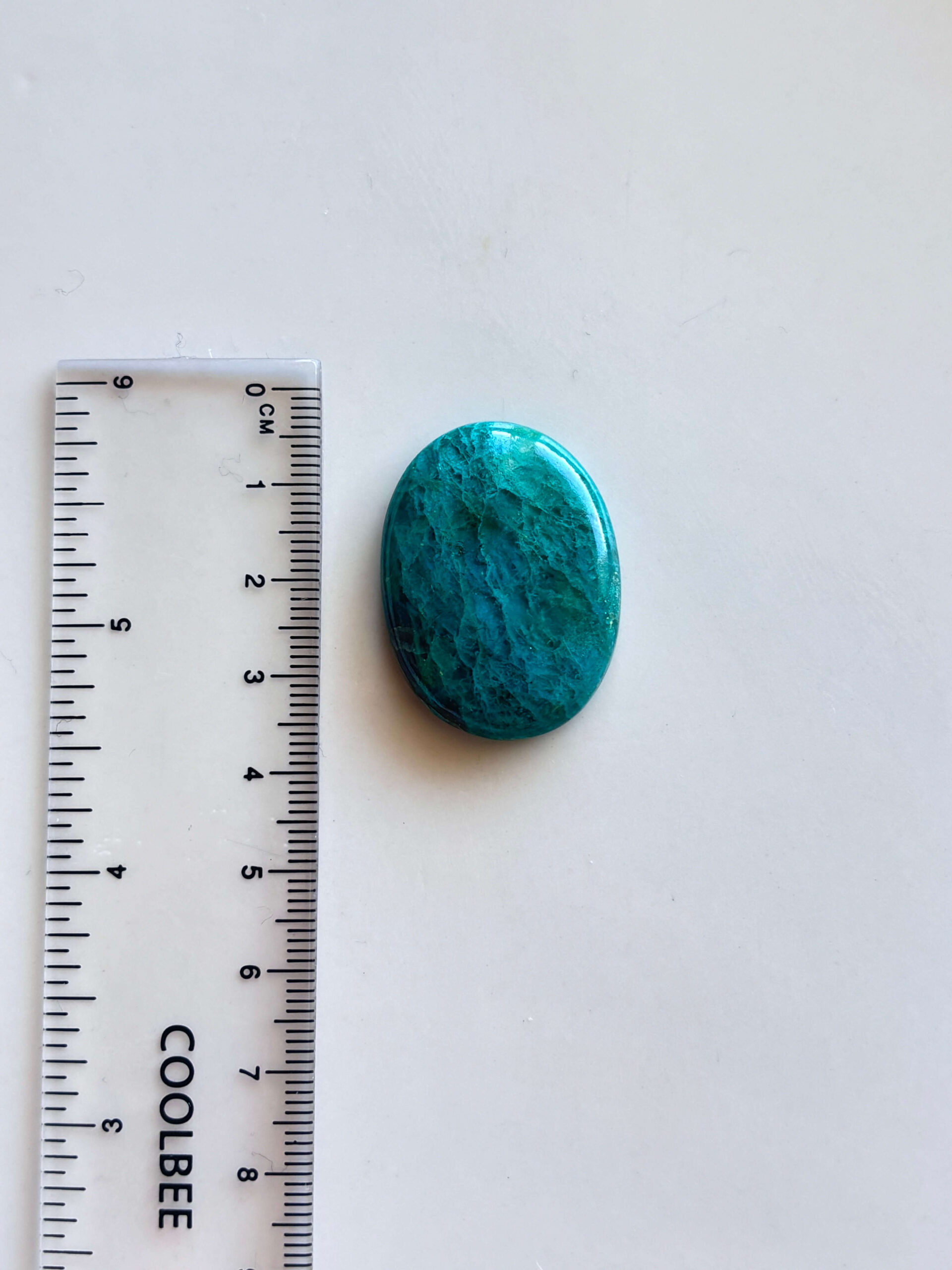 33mm Shattuckite Stone for Wire Wrapping - Image 2