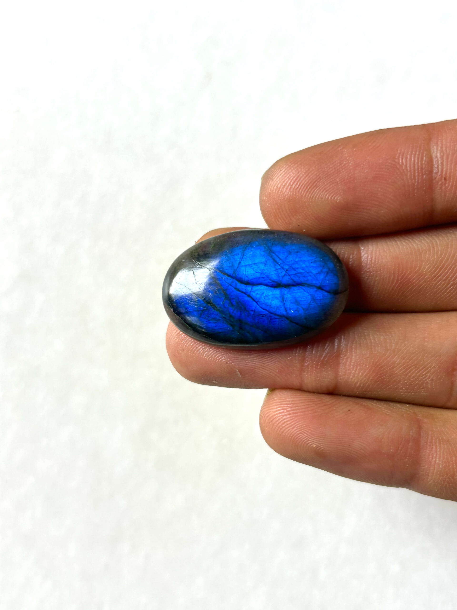 30 mm Blue Flash Labradorite Stone
