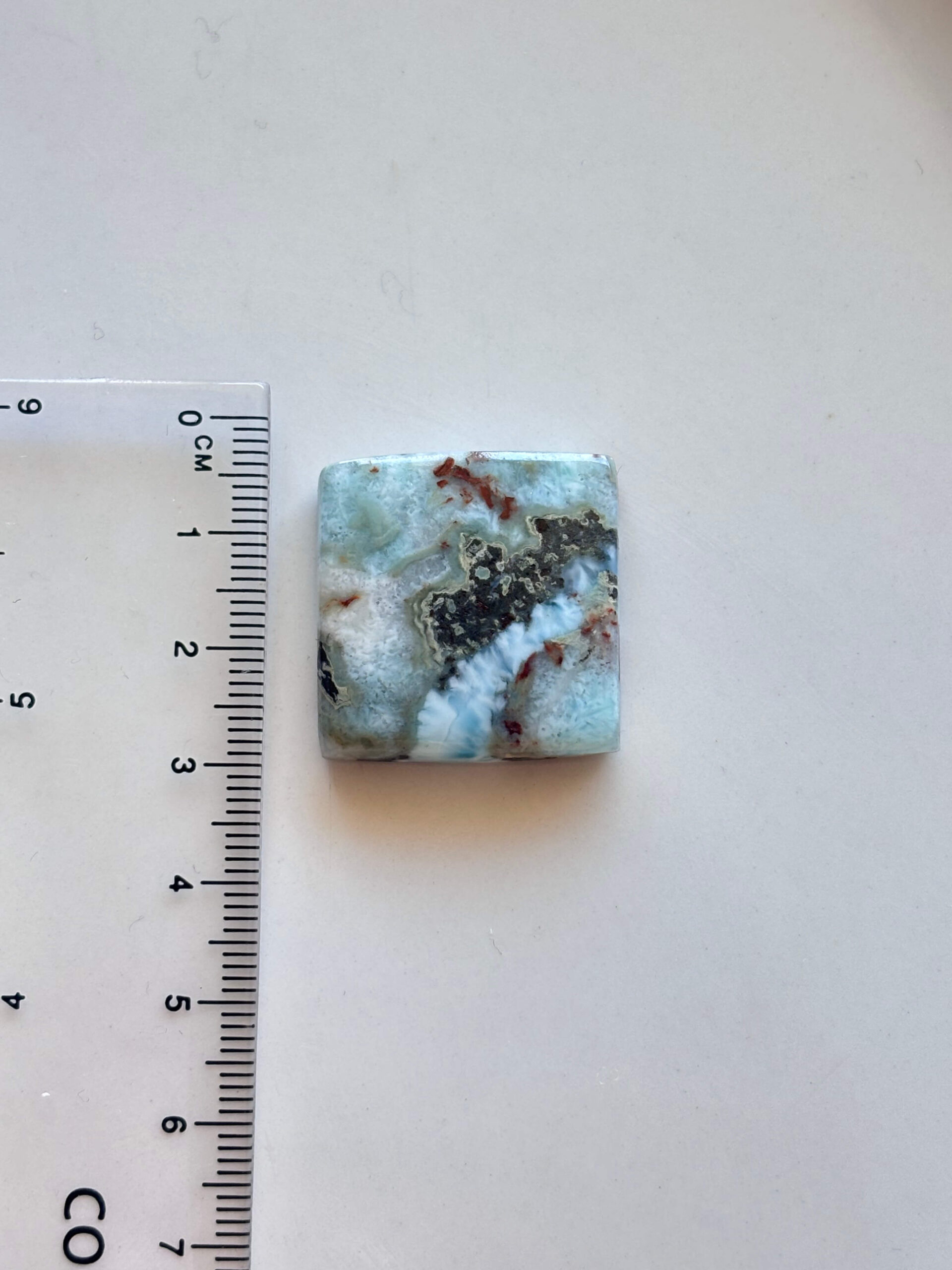 27mm Larimar Stone for Creative Jewellery