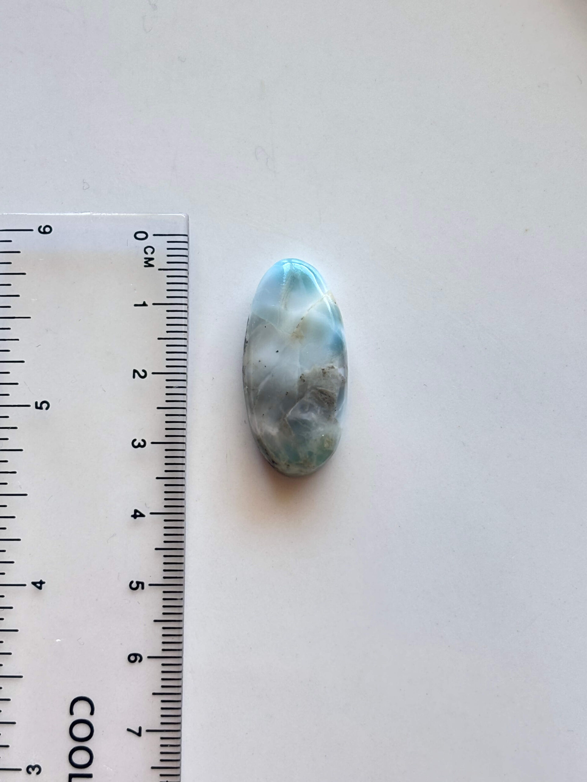 31mm Larimar Gemstone for Pendant Designs - Image 2