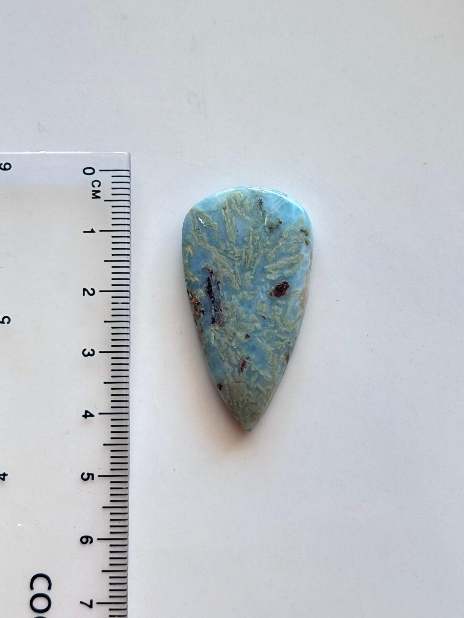 40mm Larimar Gemstone for Jewellery Making - Image 2