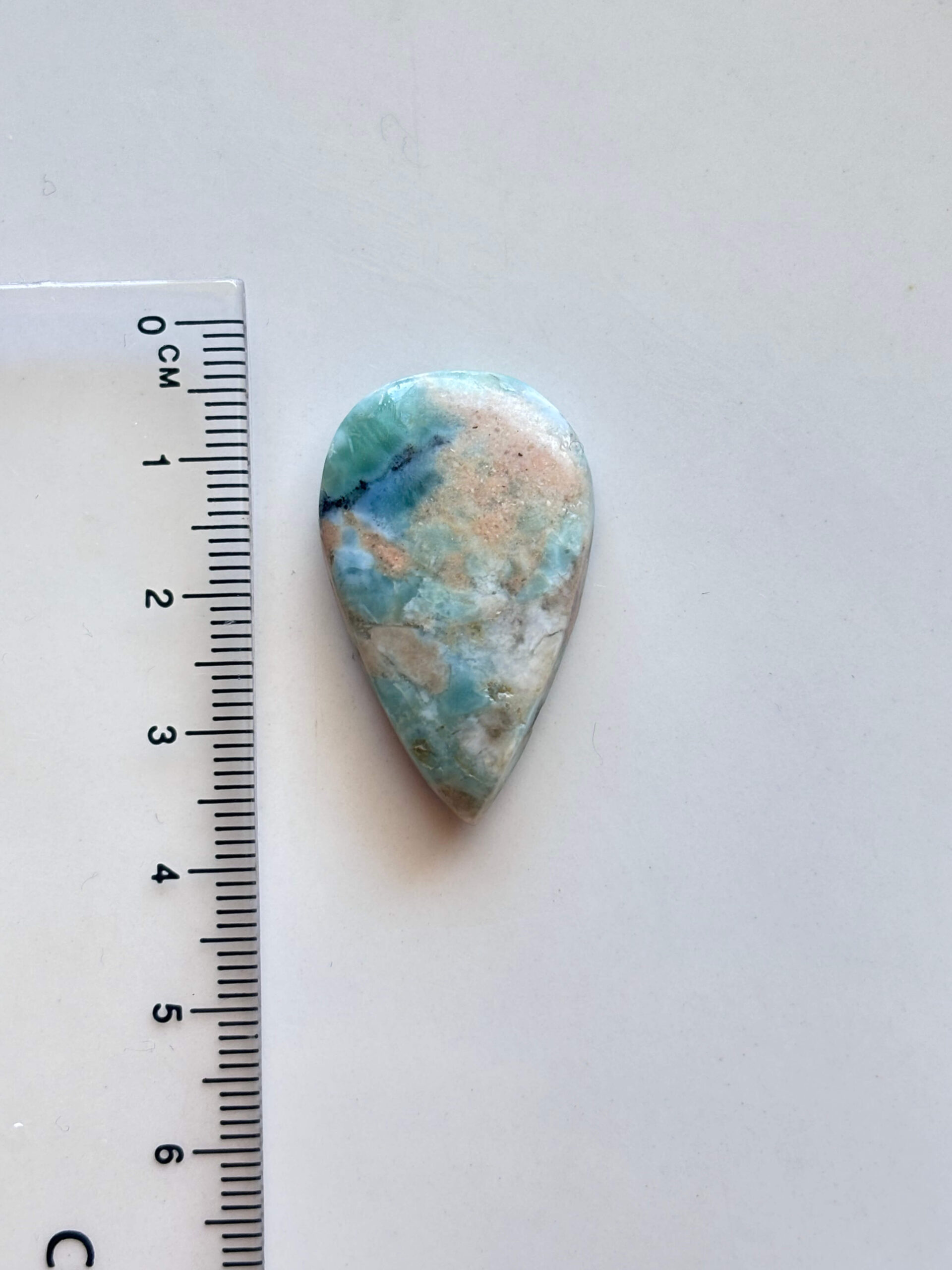 33mm Larimar Stone for Macramé