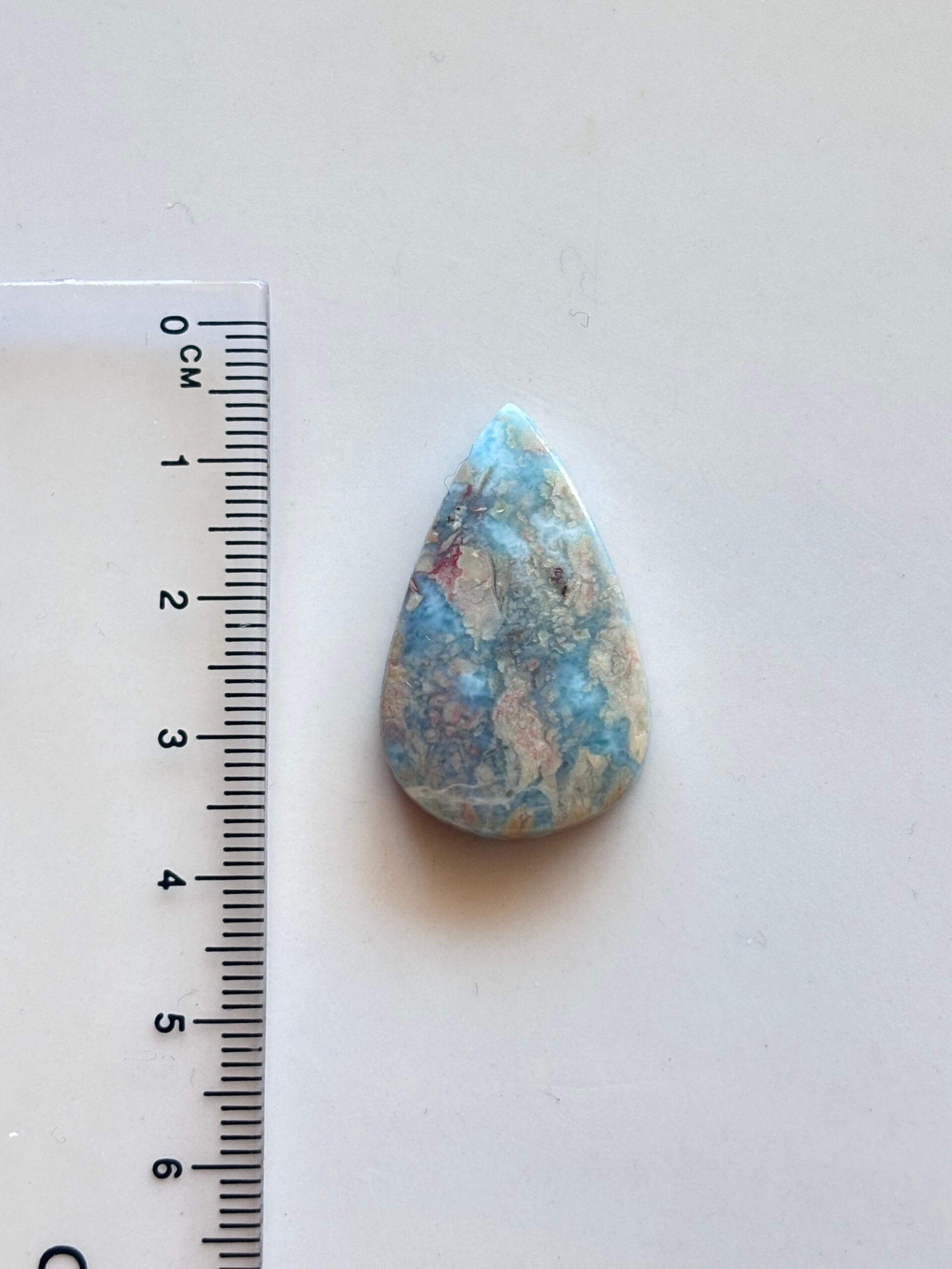 31mm Larimar Stone for Jewellery Projects