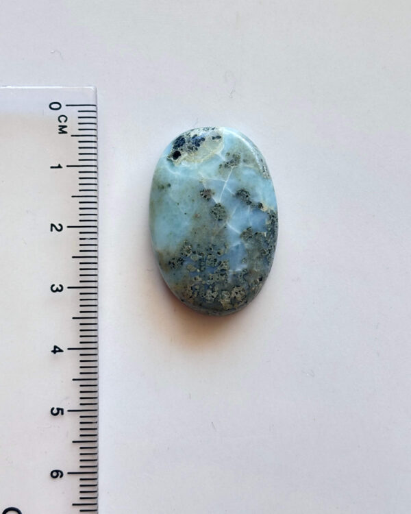 31mm Larimar Gemstone for Wire Wrapped Designs