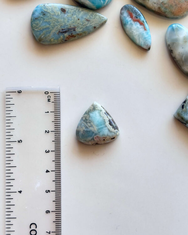 22mm Larimar Gemstone for Macramé Projects