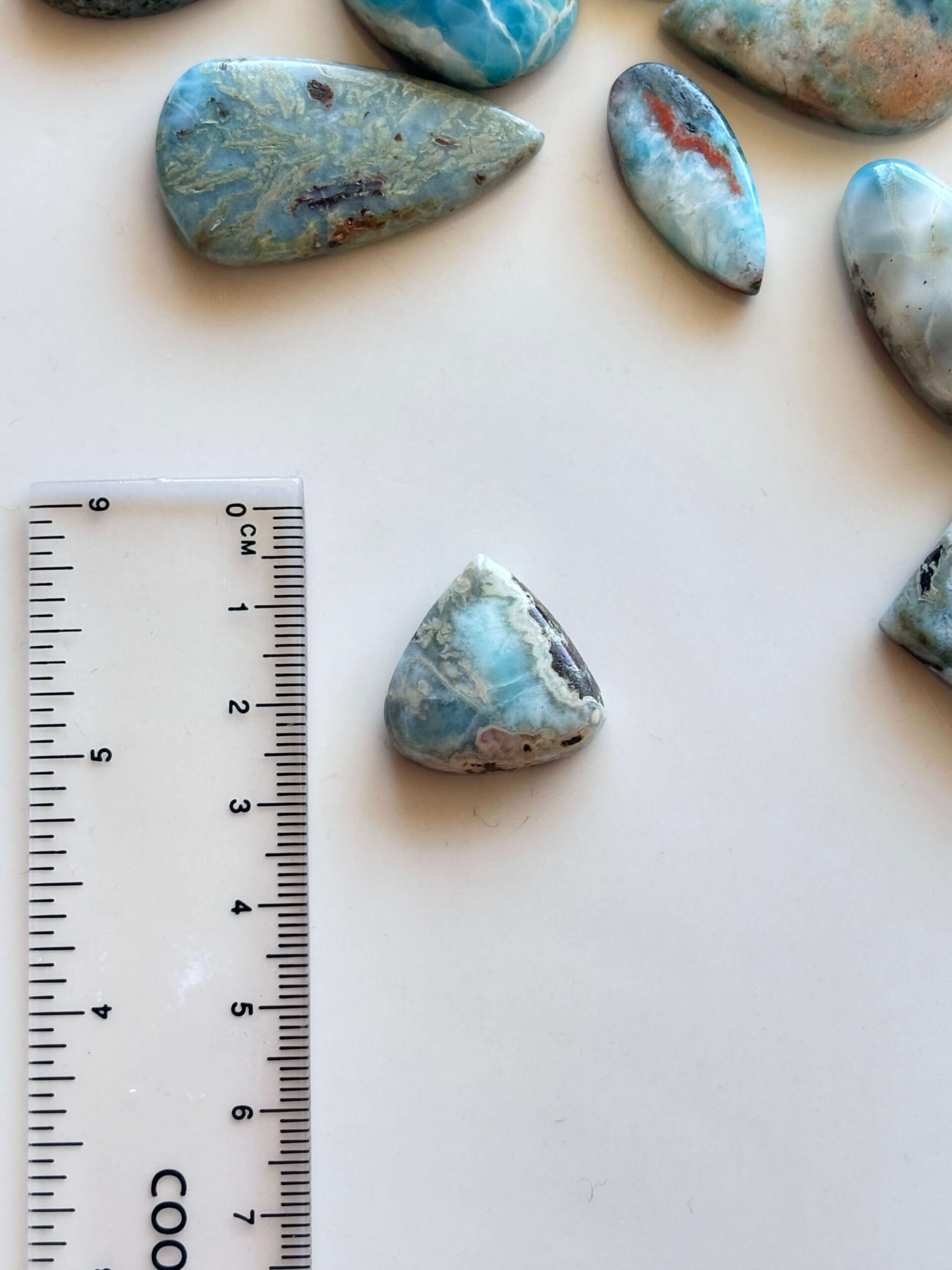 22mm Larimar Gemstone for Macramé Projects