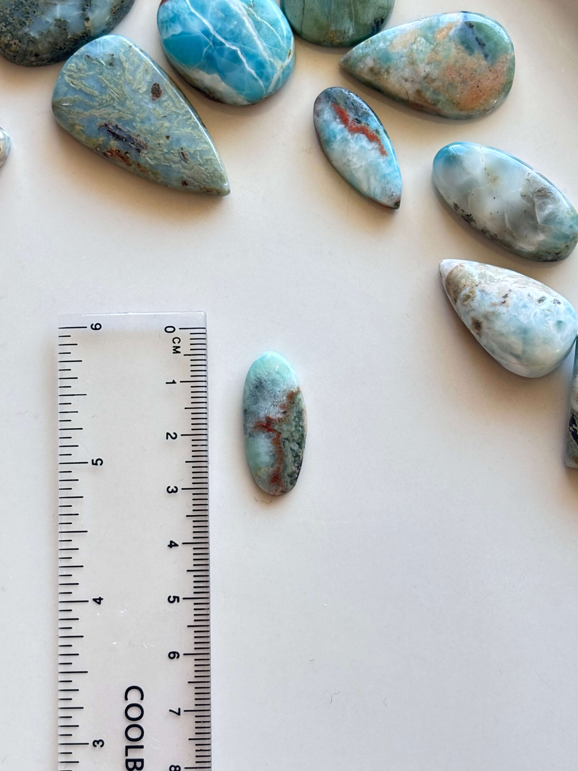 27mm Larimar Gemstone for Pendant Designs - Image 2