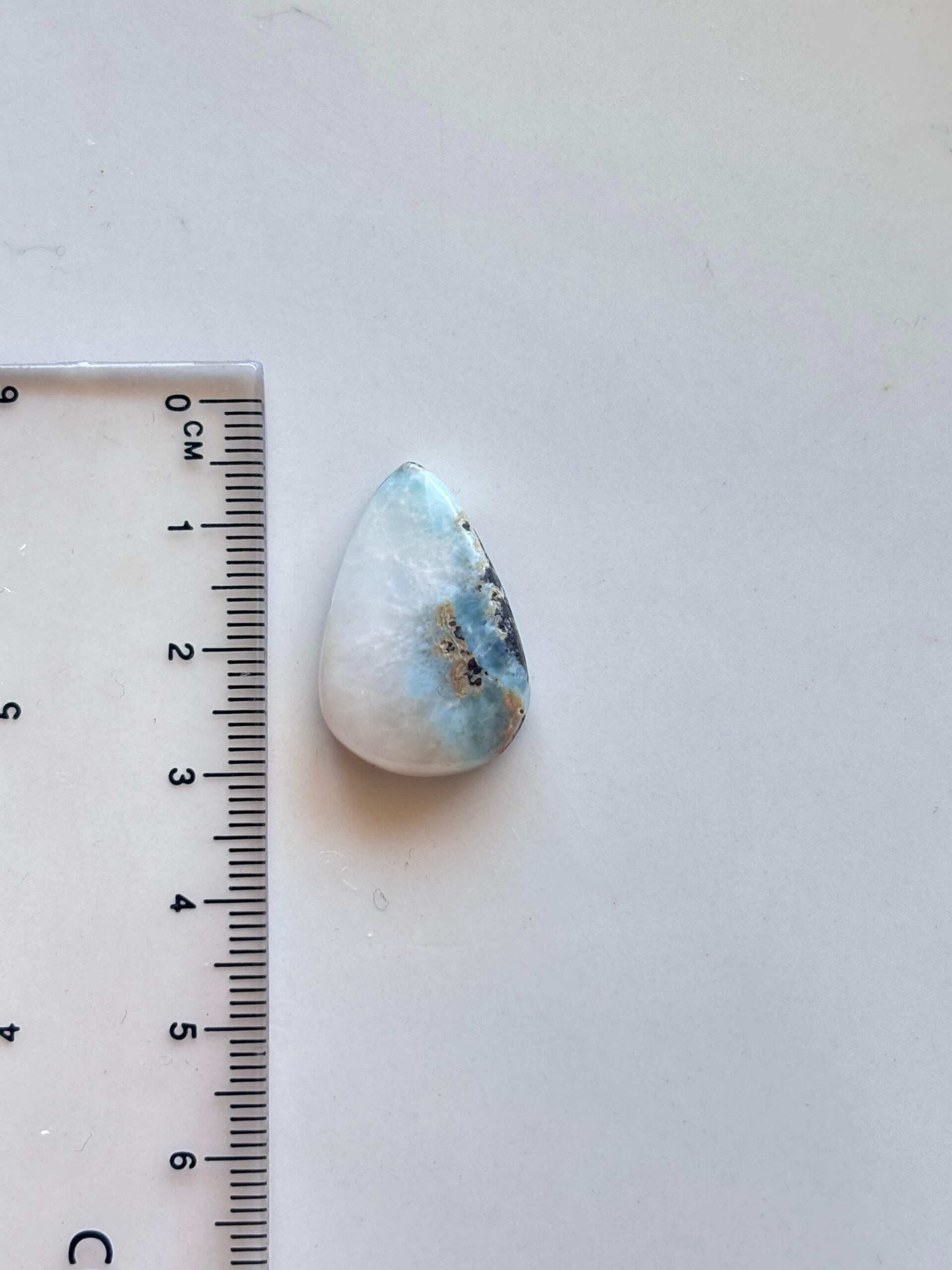 25mm Larimar Gemstone for Wire Wrapped Designs - Image 2