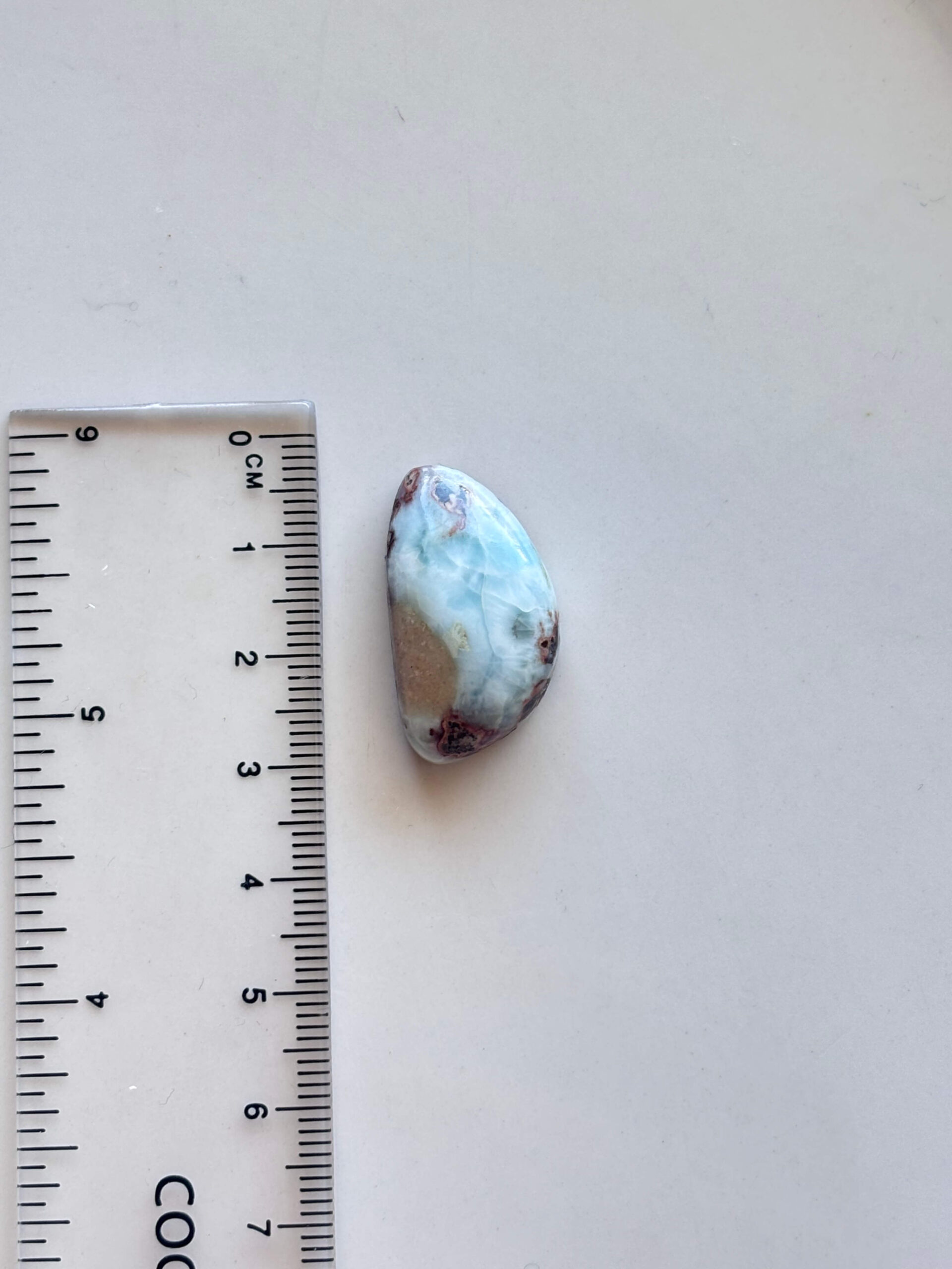 27mm Larimar Gemstone for Macramé Projects - Image 2