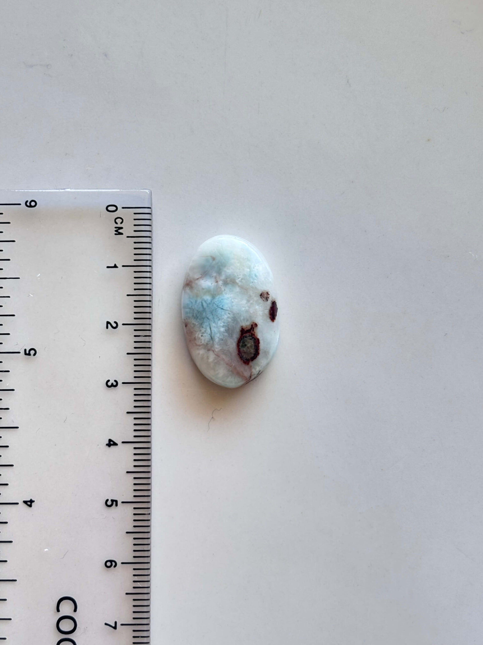 26mm Larimar Stone for Wire Wrapping - Image 2