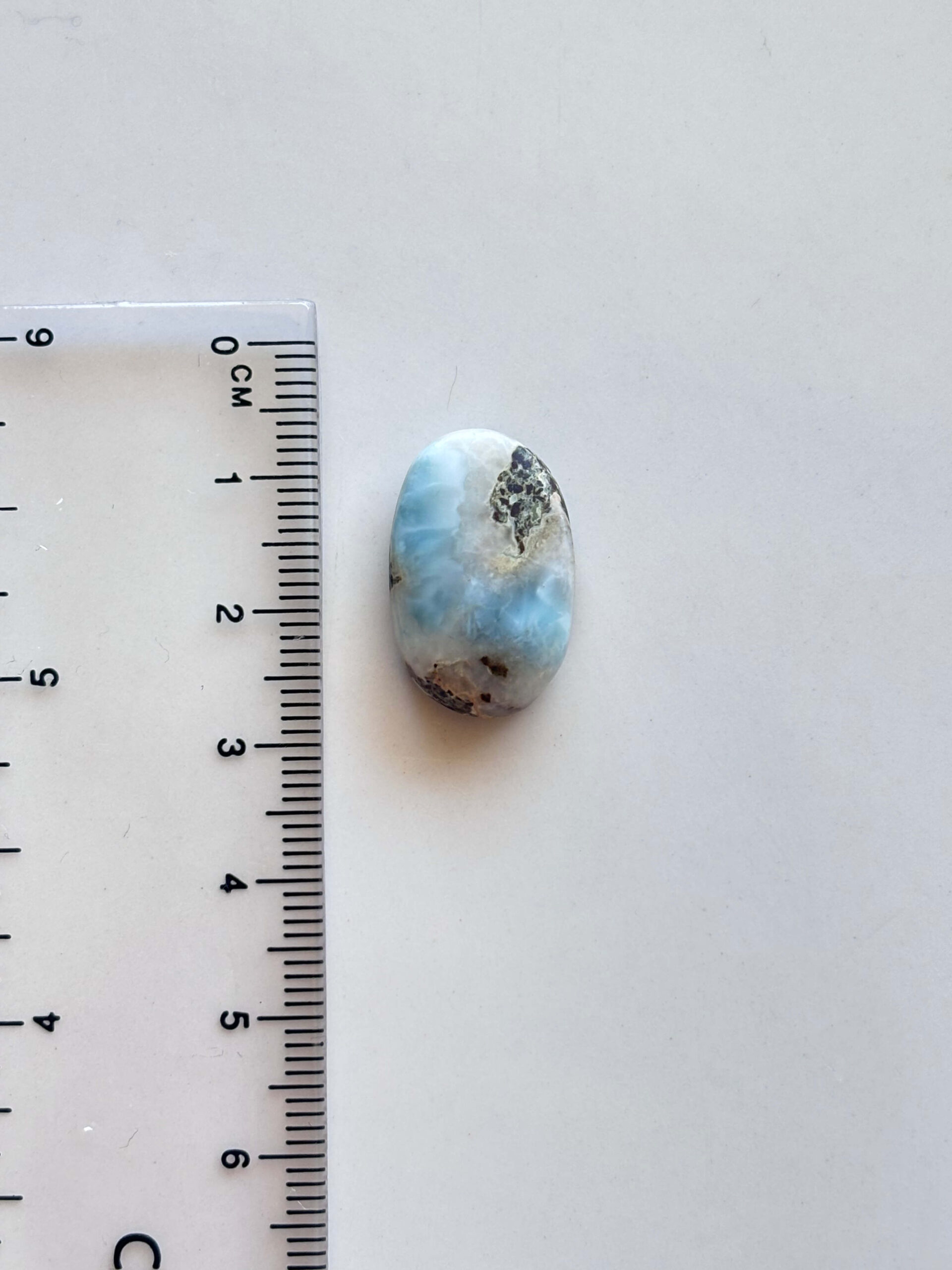 22mm Larimar Stone for Macramé - Image 2