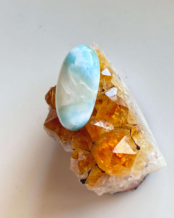 33mm Premium Quality Larimar Stone for Wire Wrapping