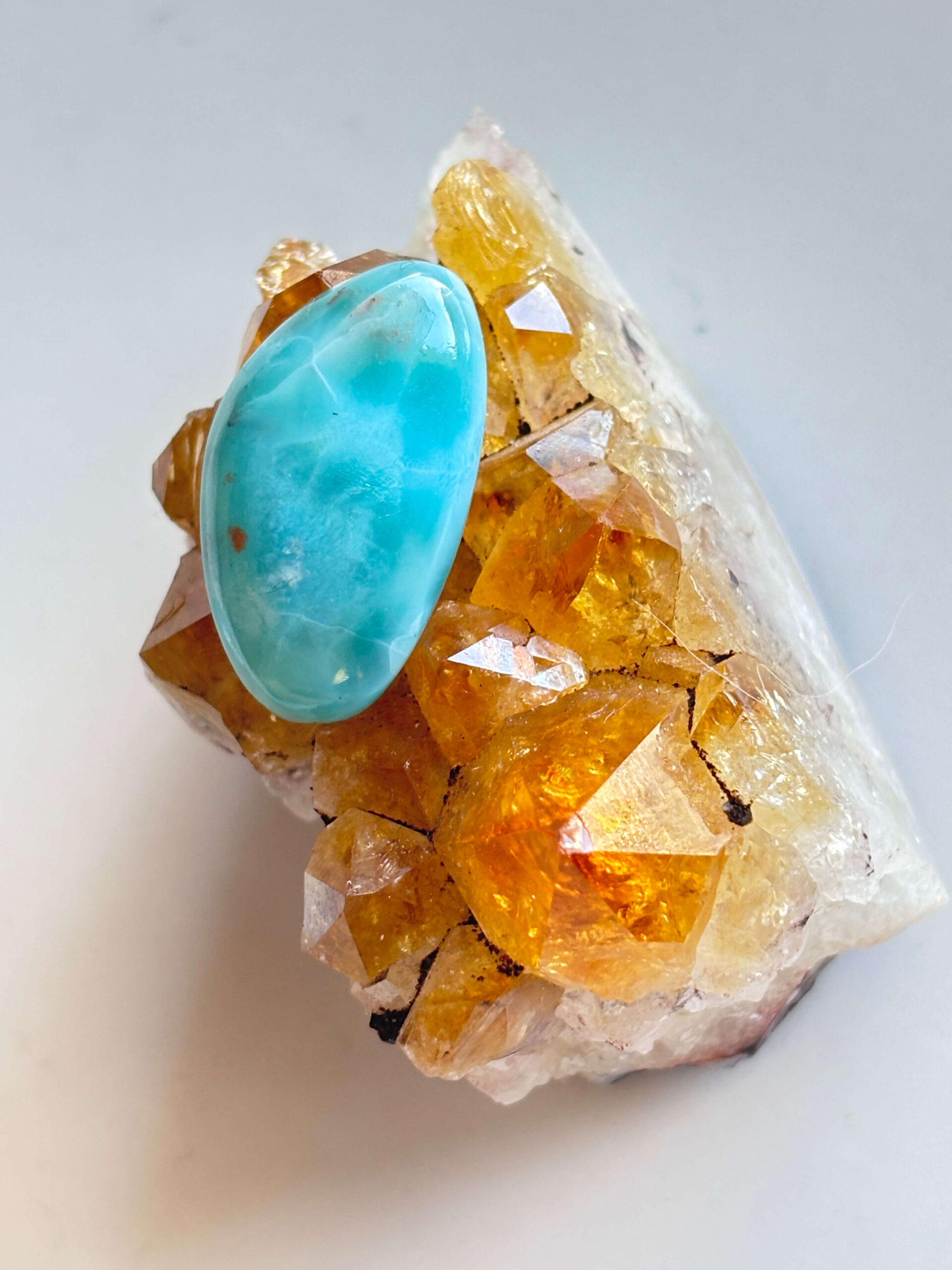 28mm Premium Quality Larimar Stone for Custom Jewellery - Image 2