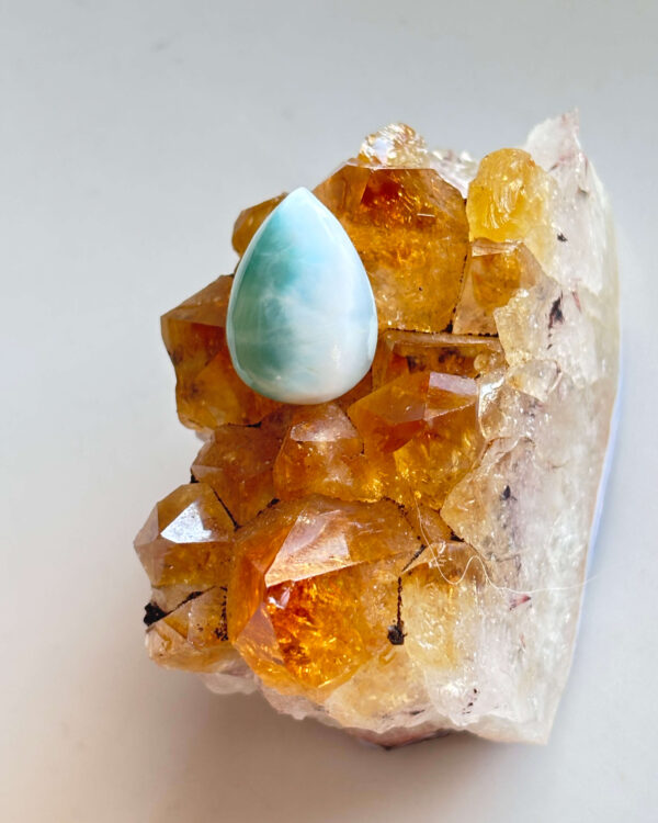 19mm Premium Quality Larimar Gemstone for Pendant Designs