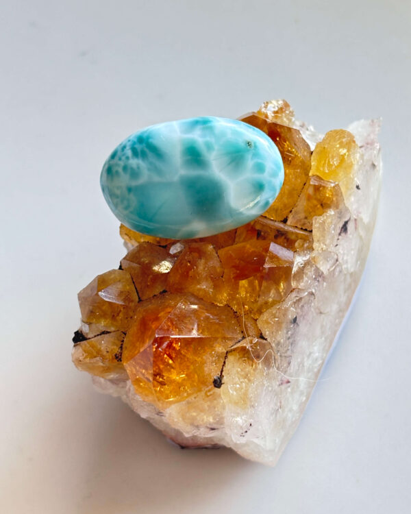 27mm Premium Quality Larimar Stone for Jewellery Projects