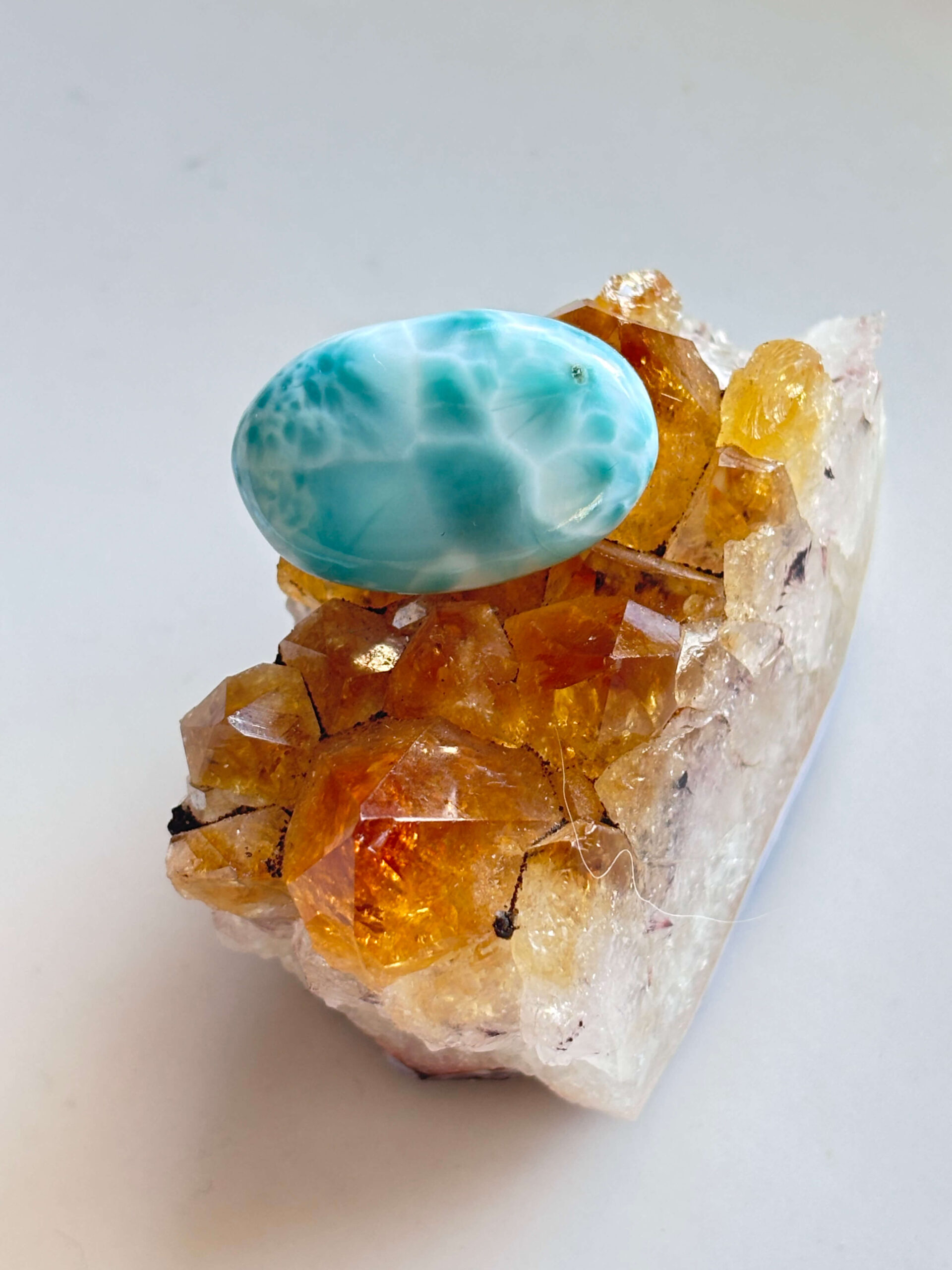 27mm Premium Quality Larimar Stone for Jewellery Projects
