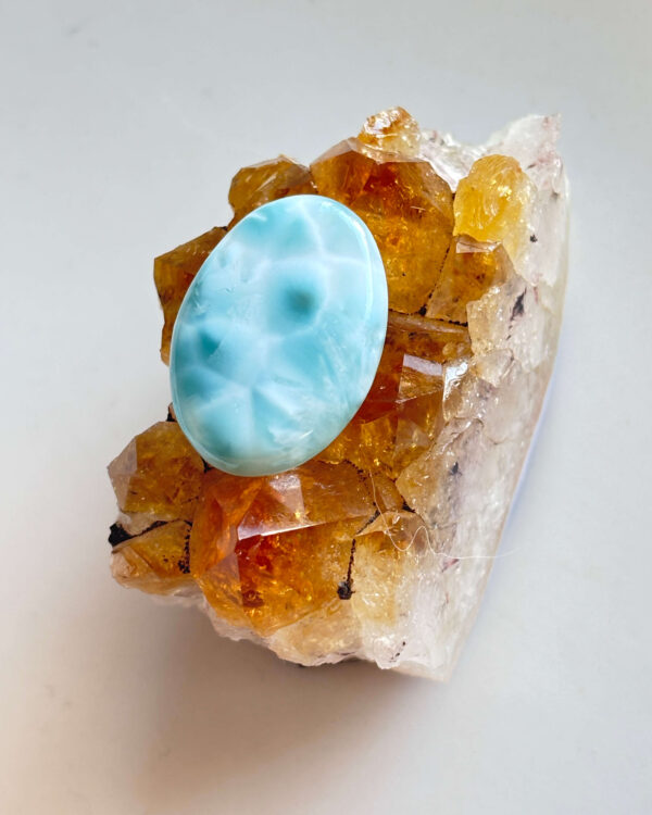 27mm Premium Quality Larimar Gemstone for Jewellery Making
