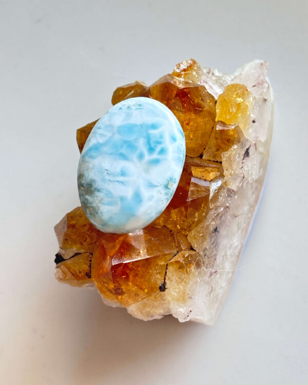 28mm Premium Quality Larimar Gemstone for Handmade Designs