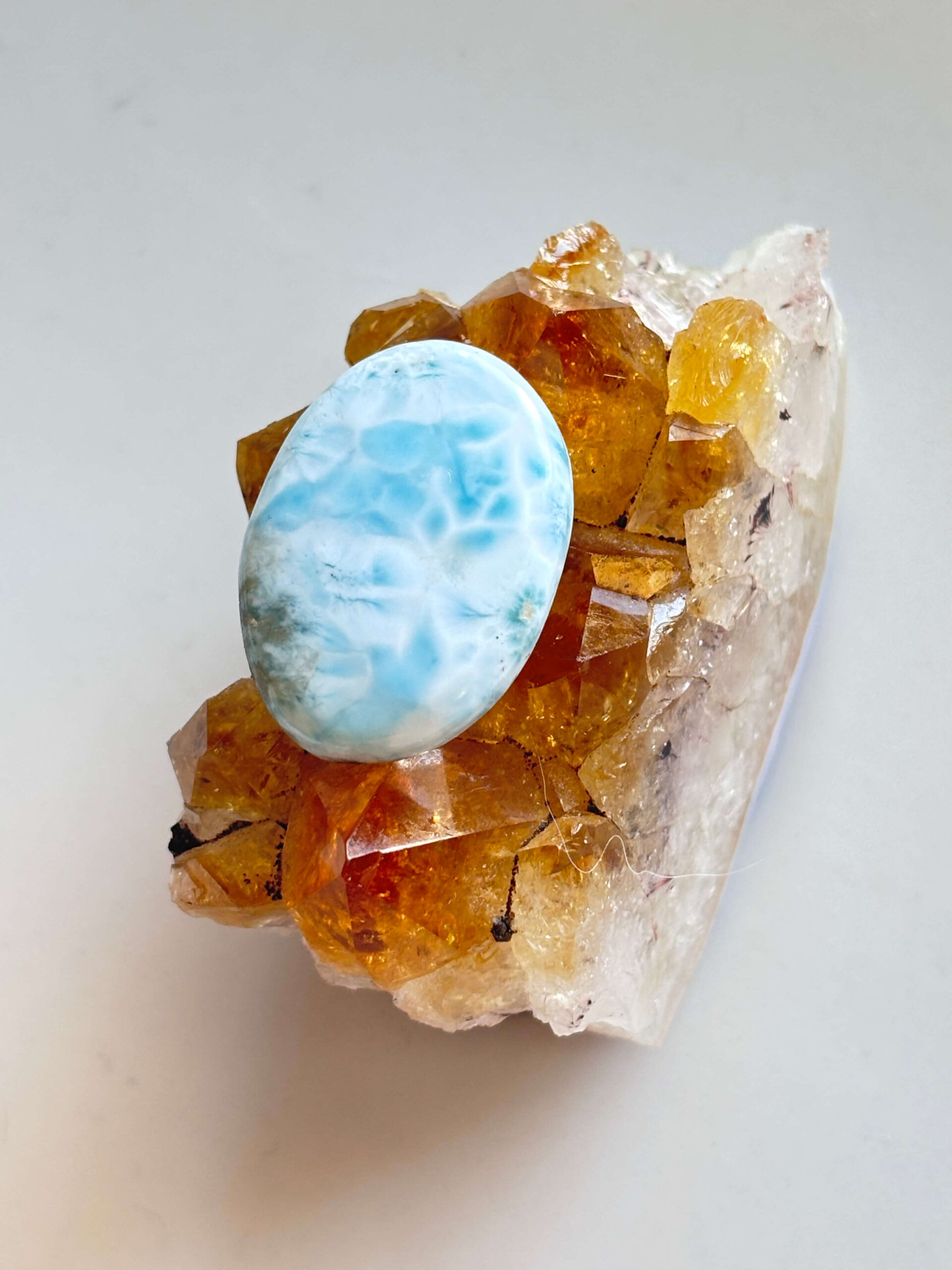 28mm Premium Quality Larimar Gemstone for Handmade Designs