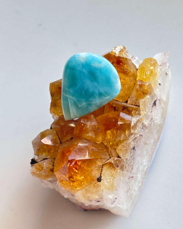 23mm Premium Quality Larimar Gemstone for Macramé Projects