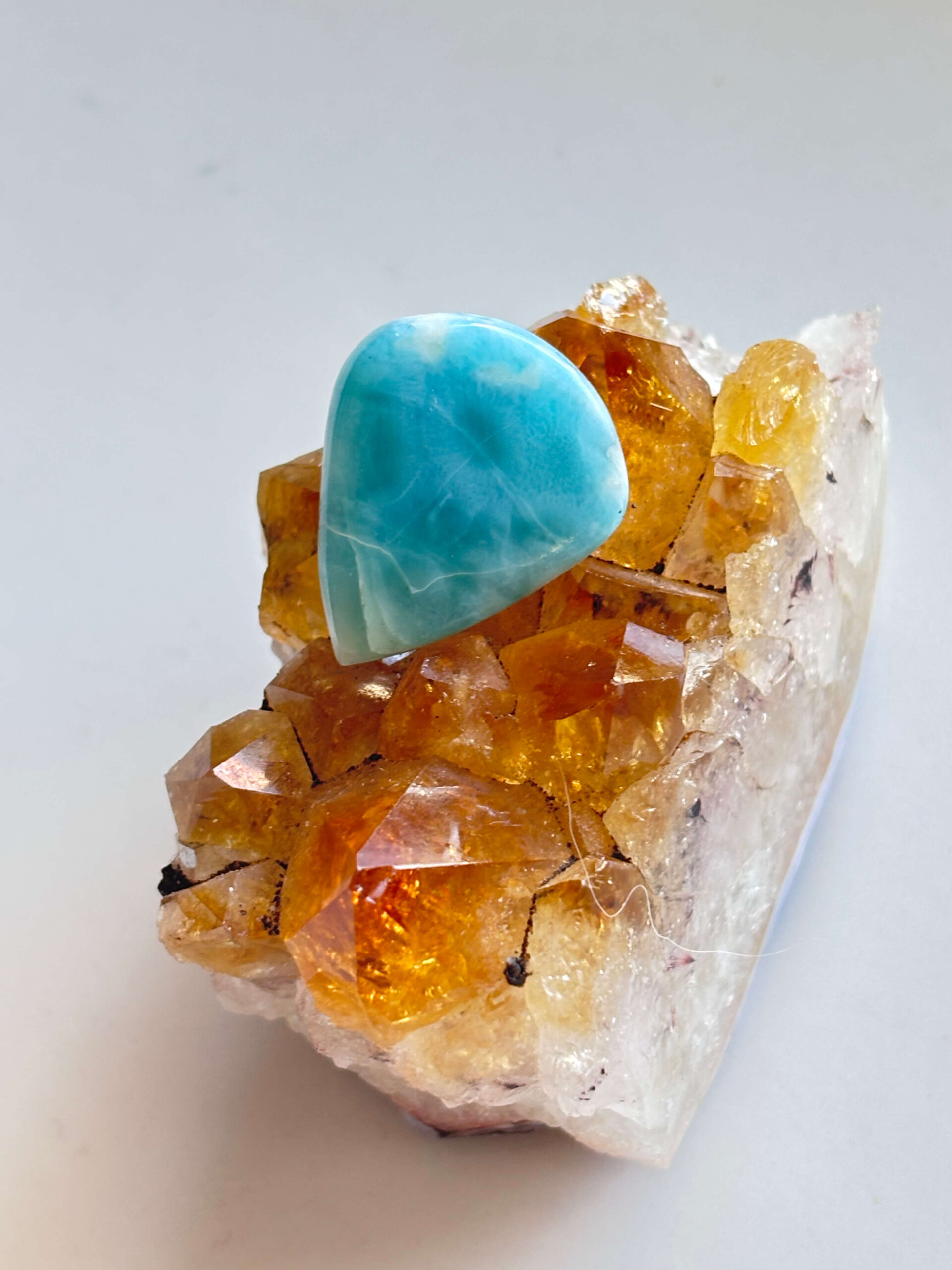 23mm Premium Quality Larimar Gemstone for Macramé Projects