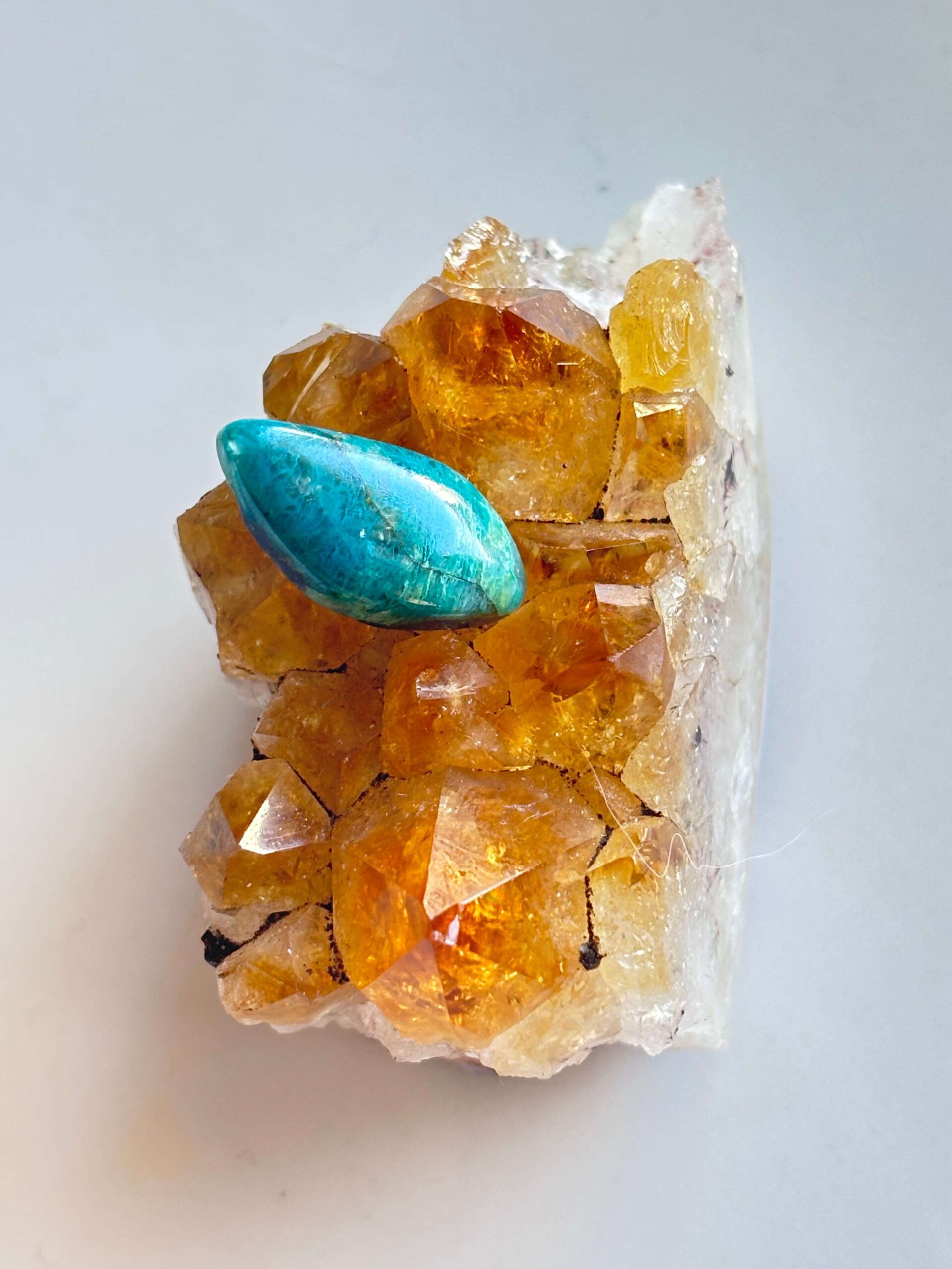 21mm Shattuckite Stone for Macramé