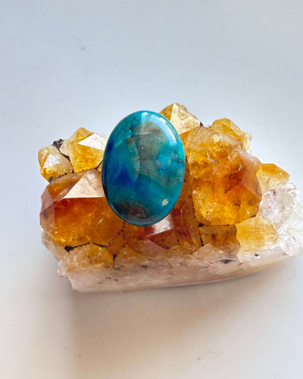24mm Shattuckite Gemstone for Macramé Projects