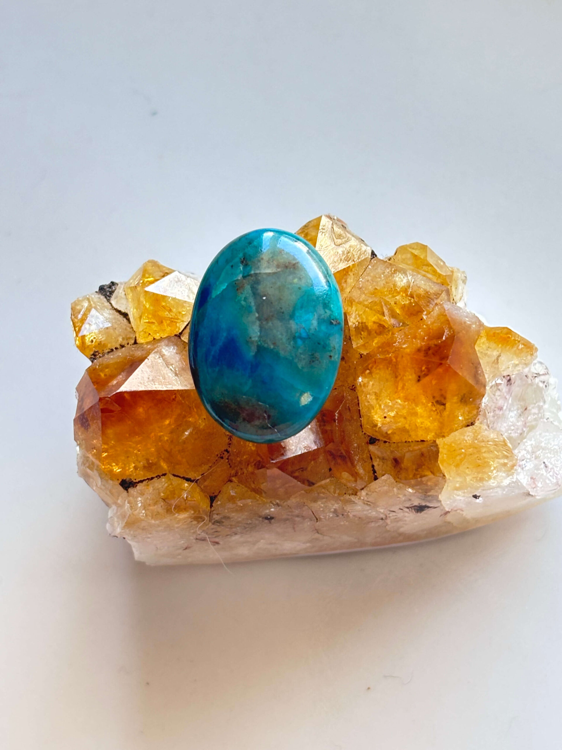 24mm Shattuckite Gemstone for Macramé Projects