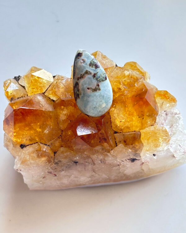 21mm Larimar Gemstone for Handmade Designs