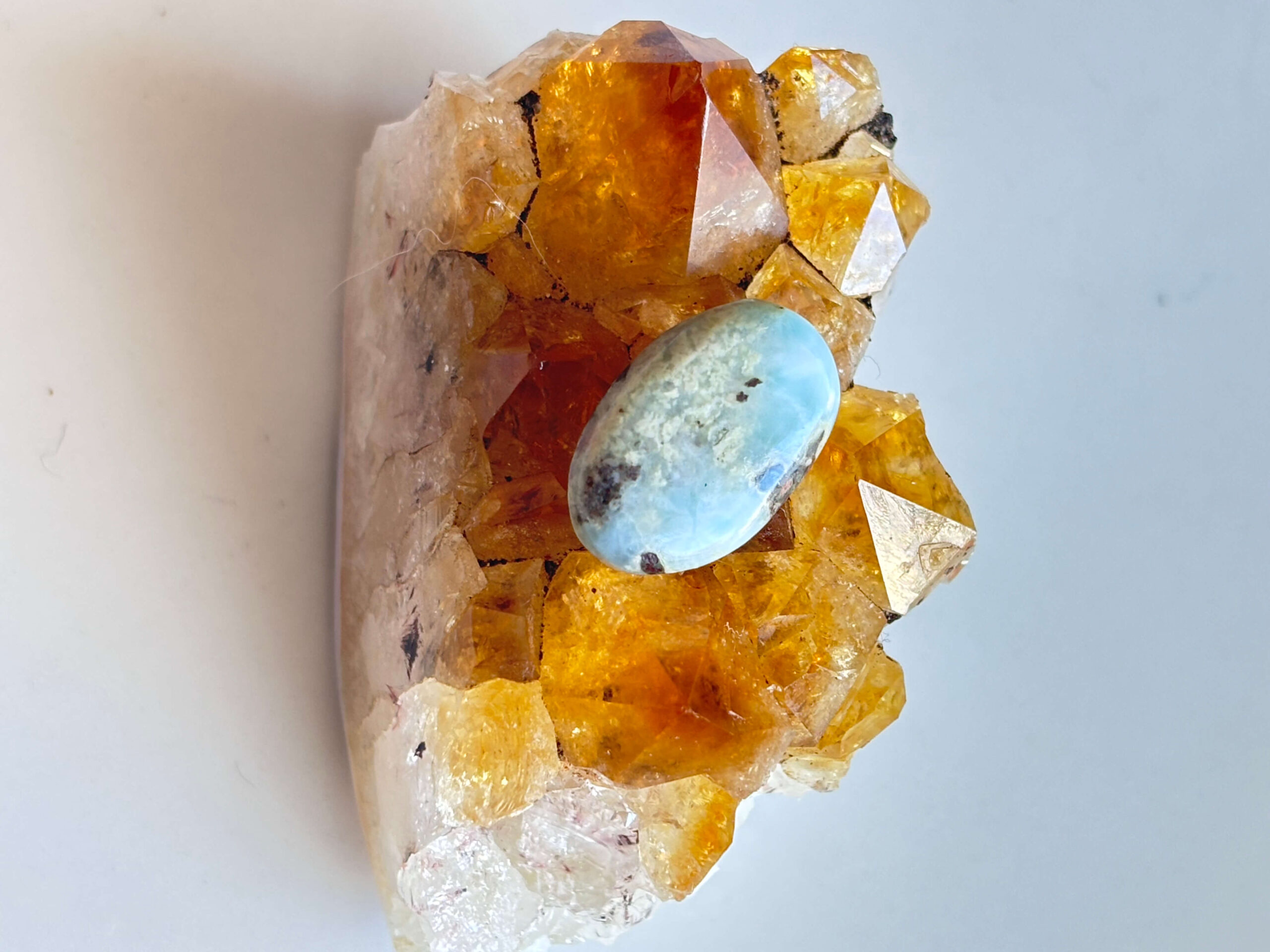 19mm Larimar Gemstone for Pendant Designs