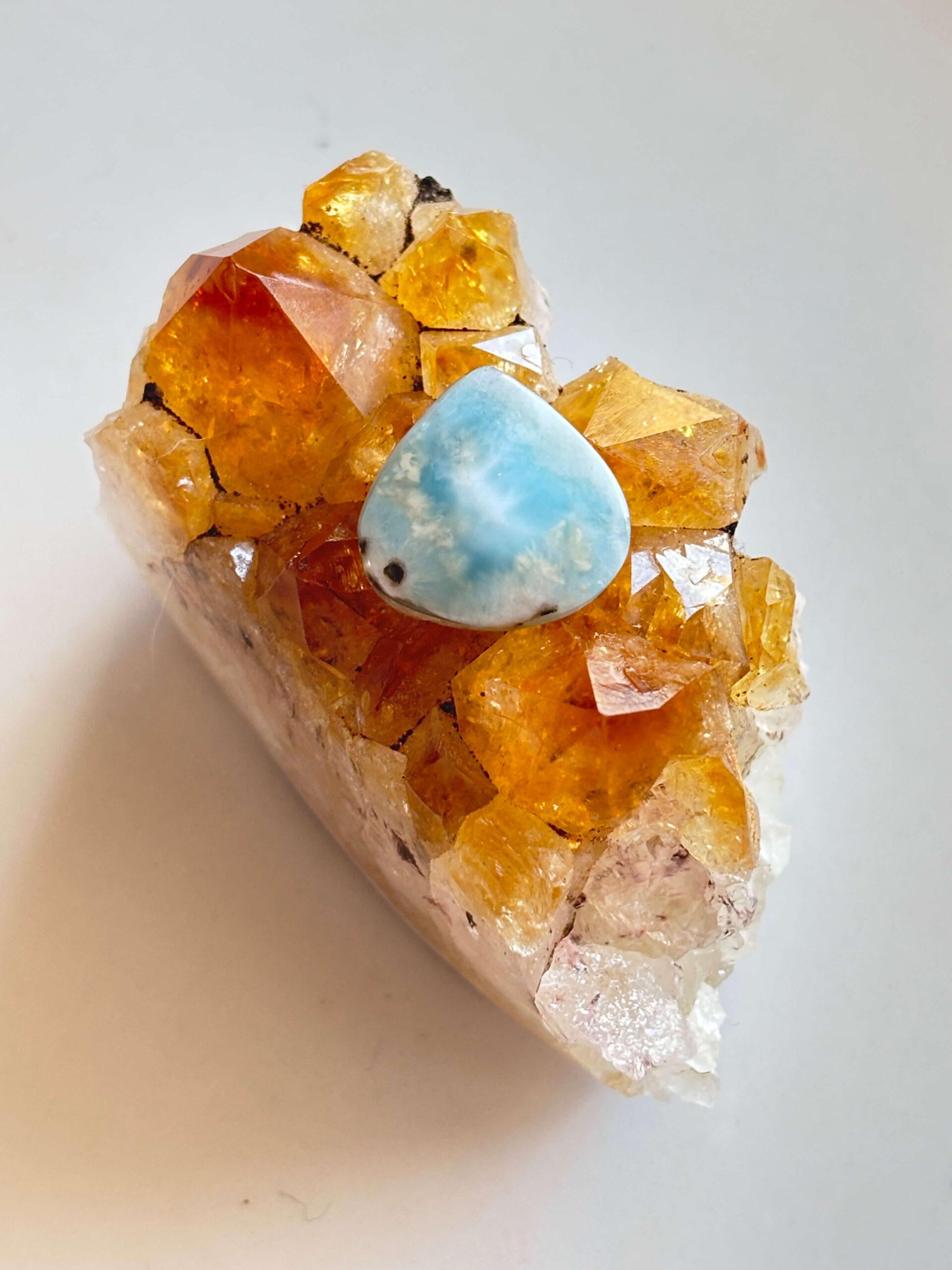 17mm Larimar Gemstone for Macramé Projects