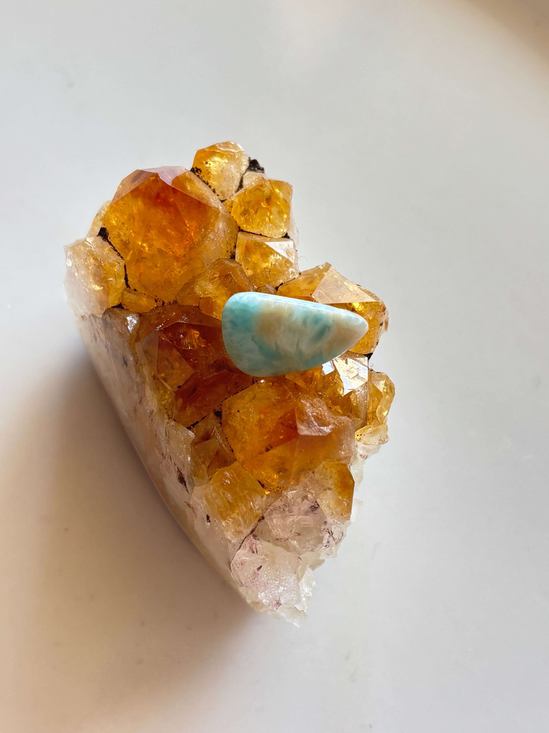 19mm Larimar Stone for Wire Wrapping