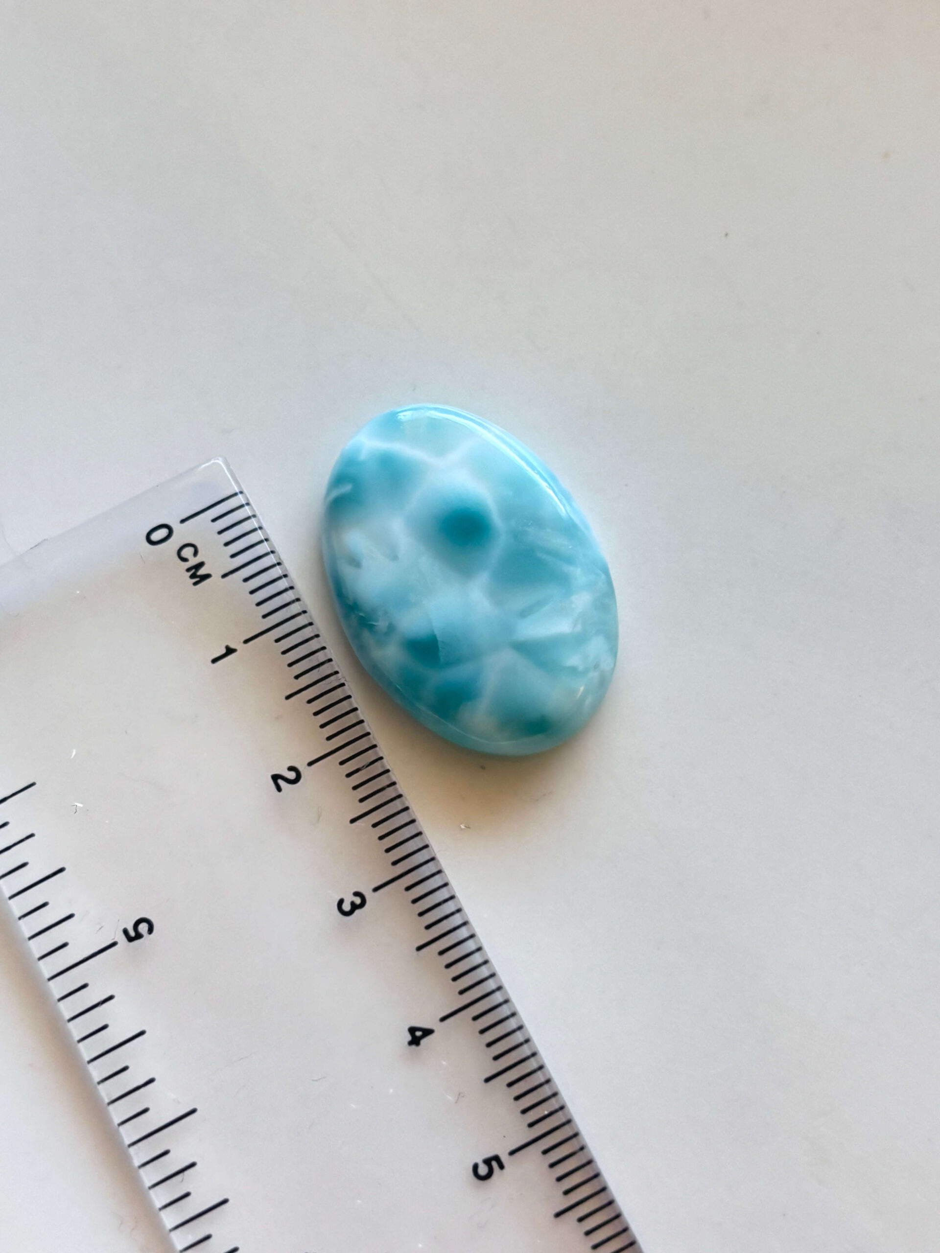 27mm Premium Quality Larimar Gemstone for Jewellery Making - Image 2