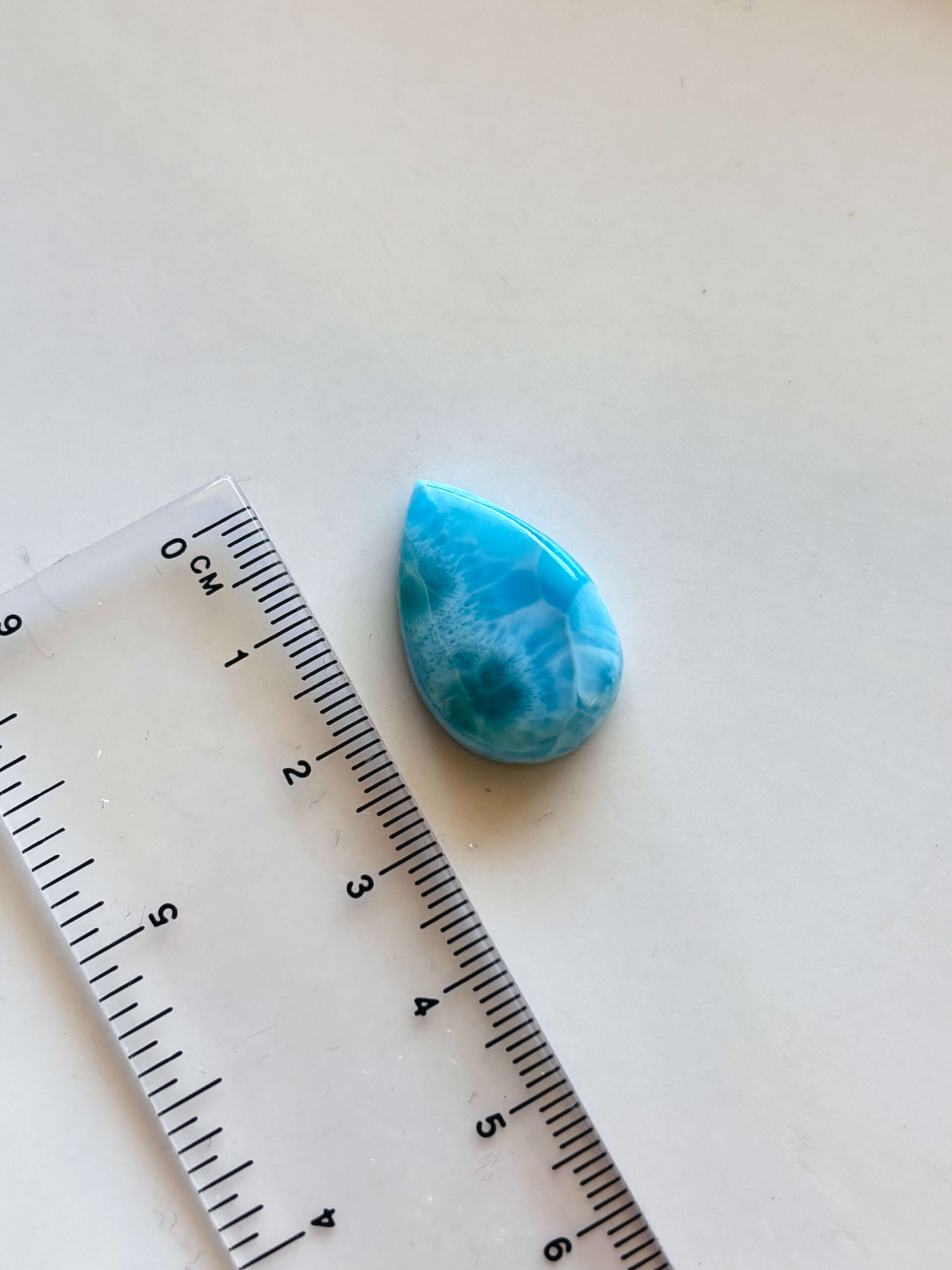 24mm Premium Quality Larimar Stone for Macramé