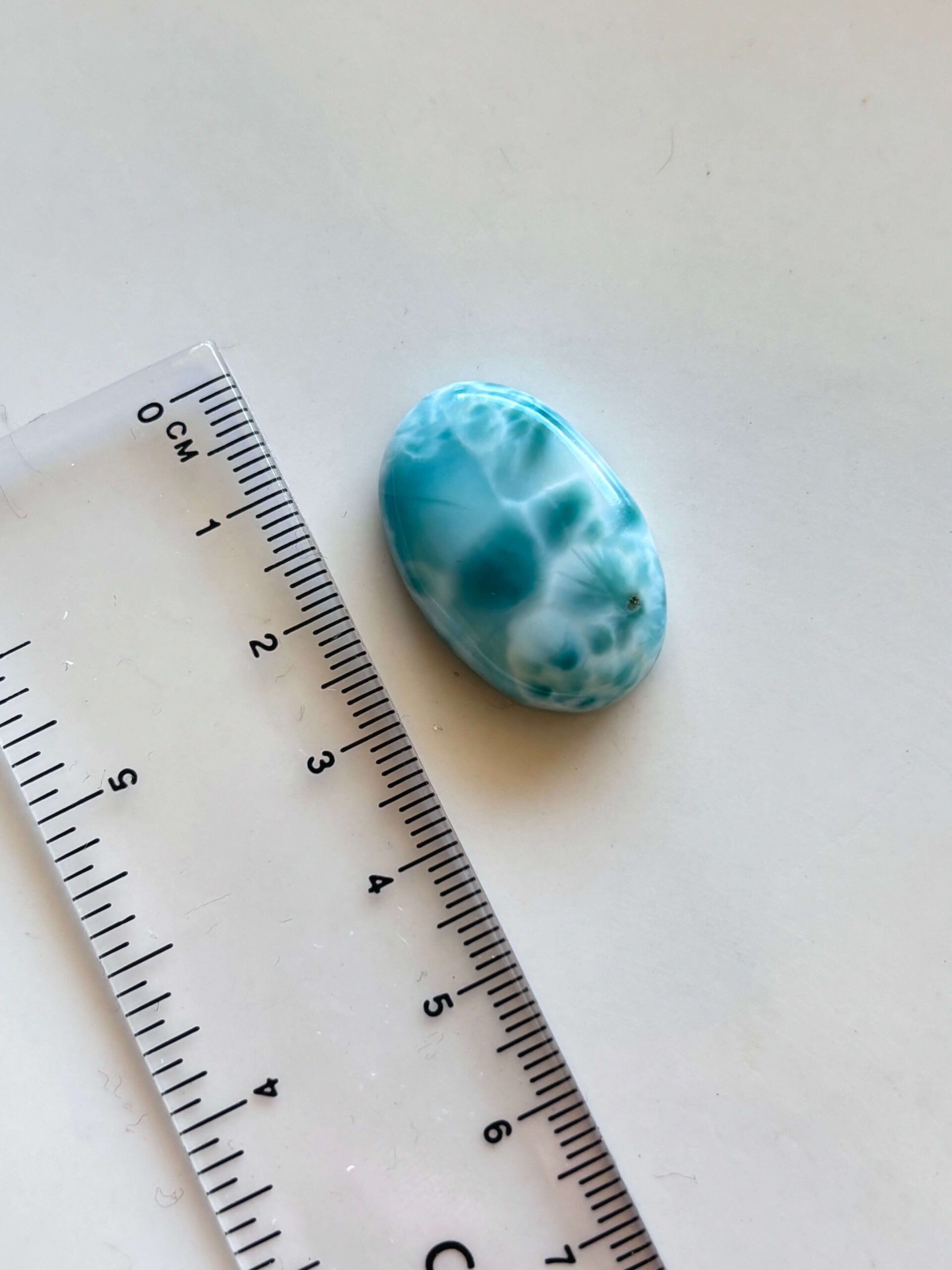 27mm Premium Quality Larimar Stone for Jewellery Projects - Image 2